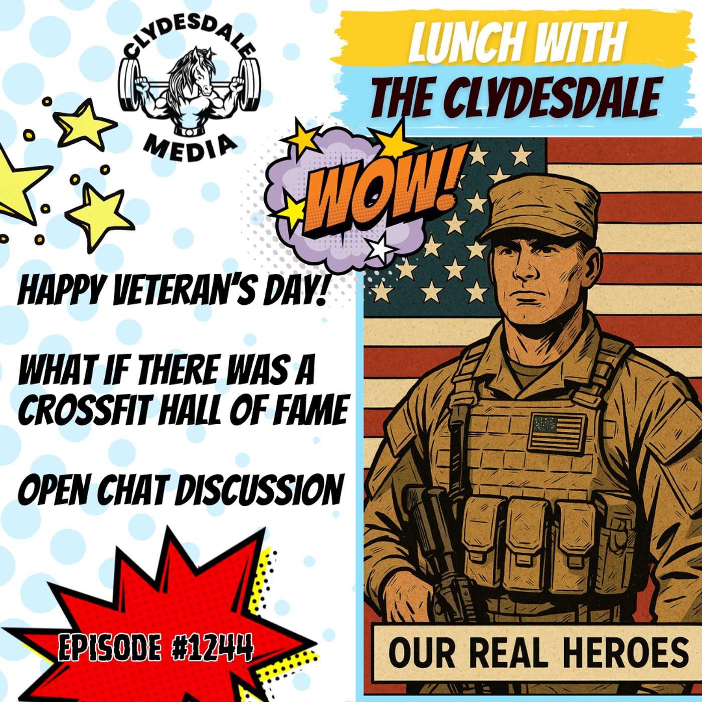 Lunch with the Clydesdale - Happy Veteran's Day!