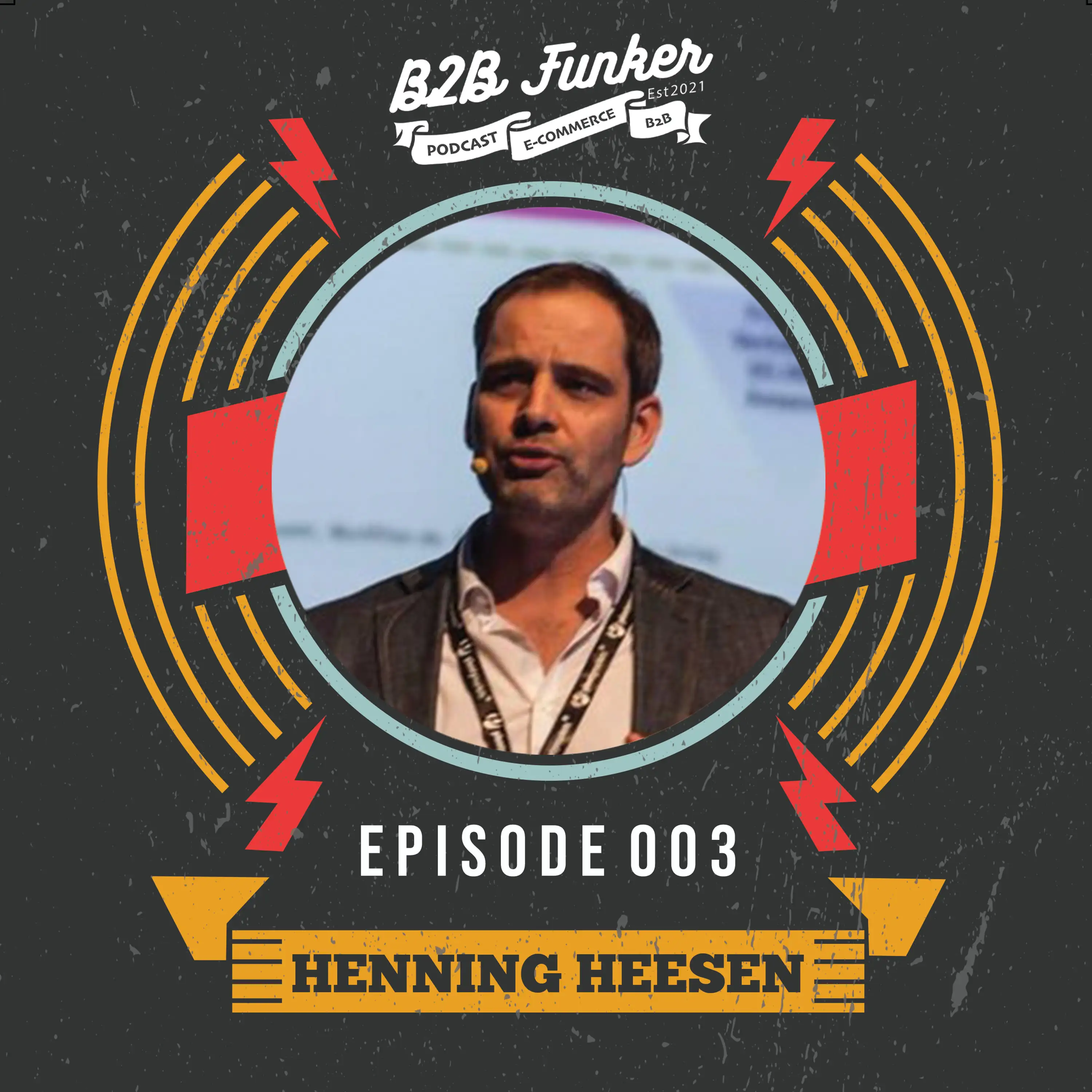 Podcast-Cover: B2B #003 - Internationalisierung im B2B E-Commerce mit Henning Heesen