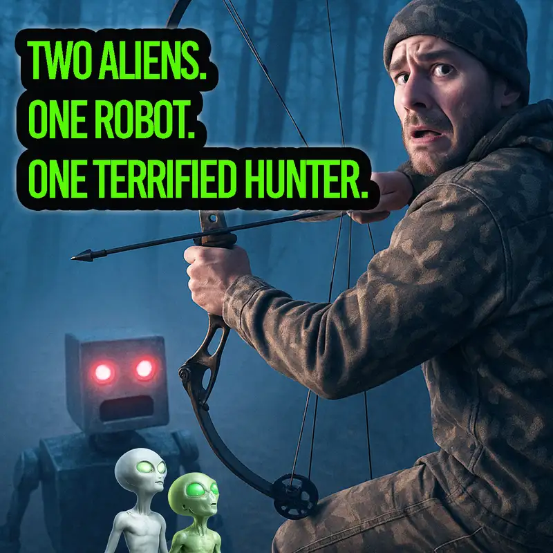 He Spent the Night in a Tree Fighting Off Two Aliens & a Robot