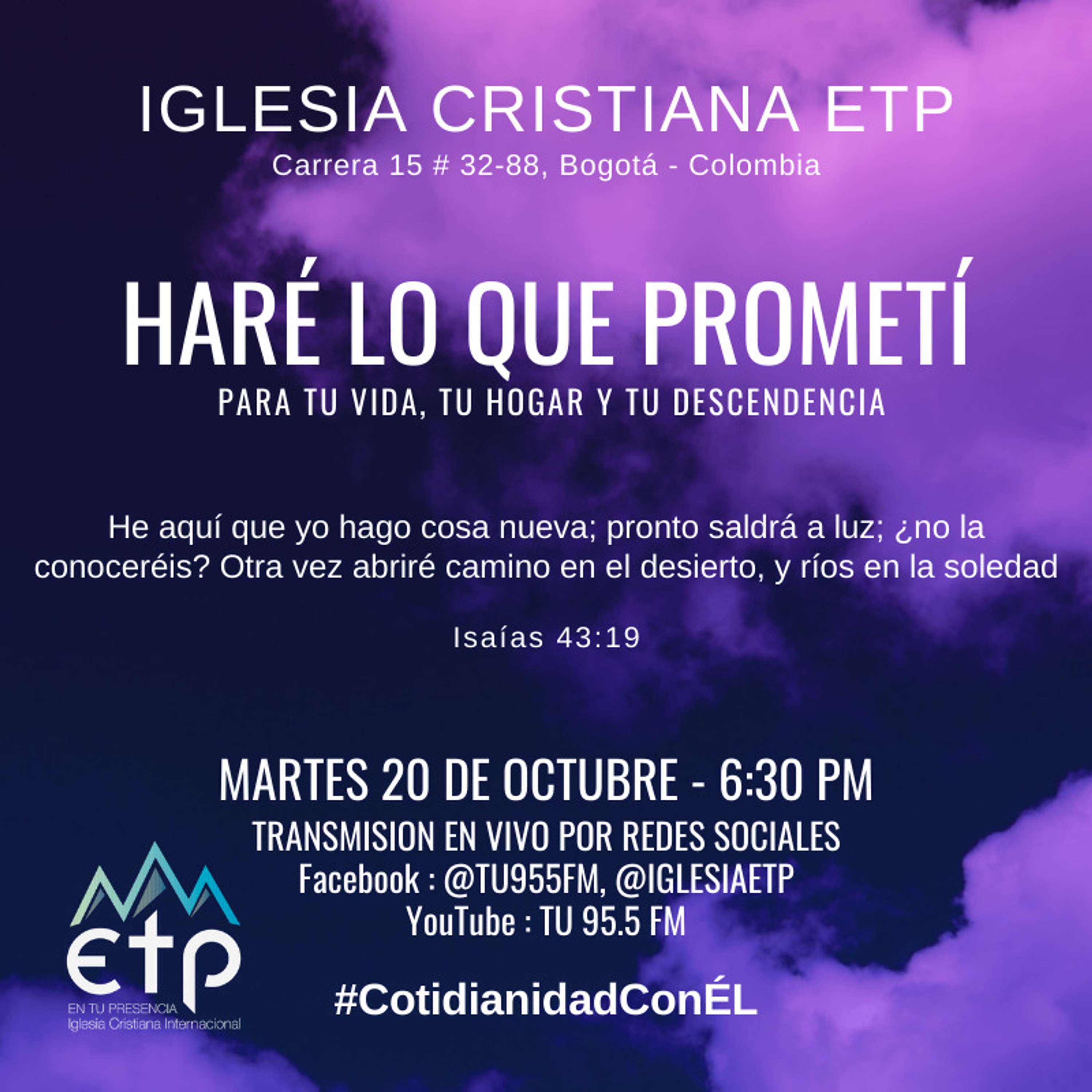 Haré lo que Prometí en tu vida, tu hogar y tu descendencia