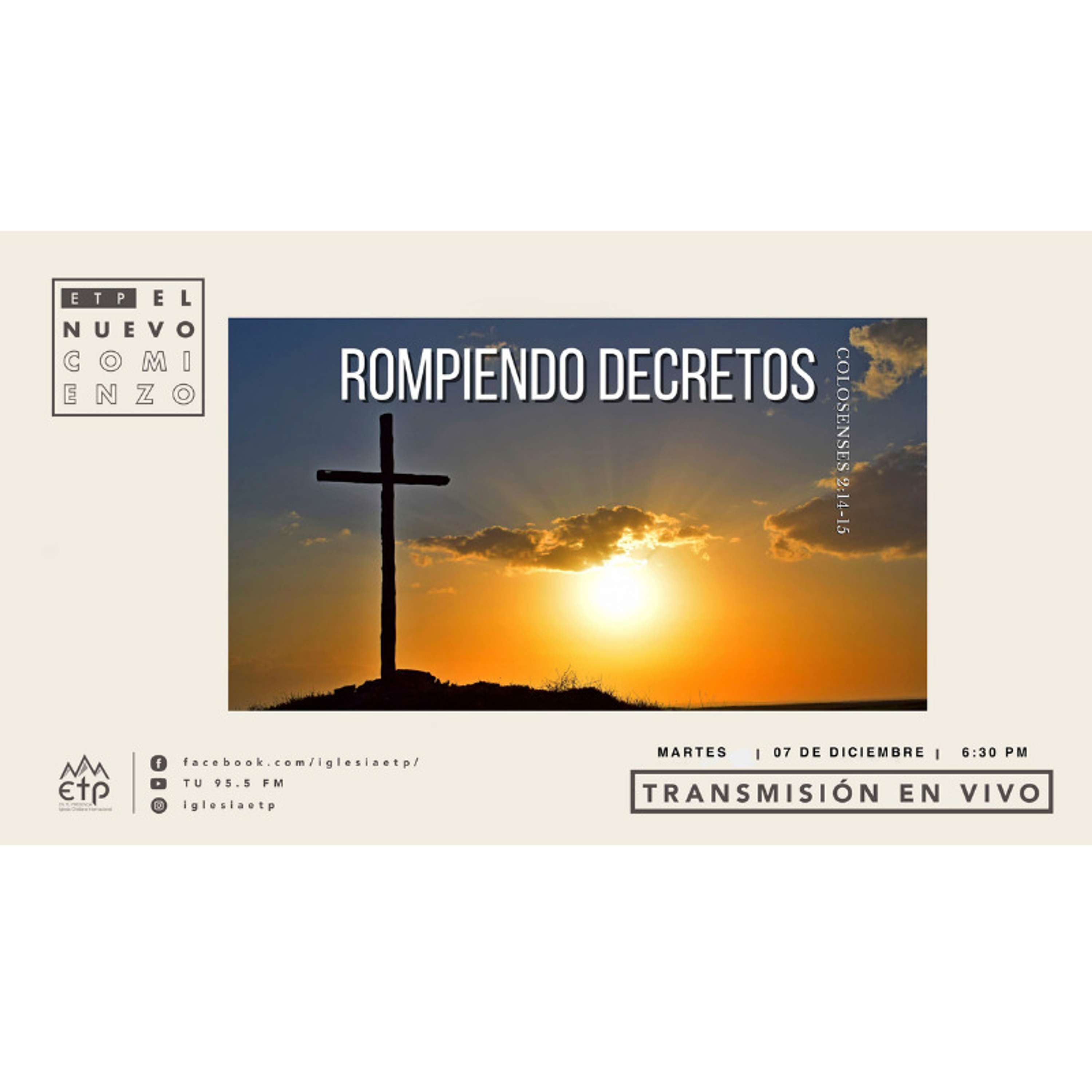 Charlas Pastores Luis Salas y Jeannette Noguera, Iglesia ETP