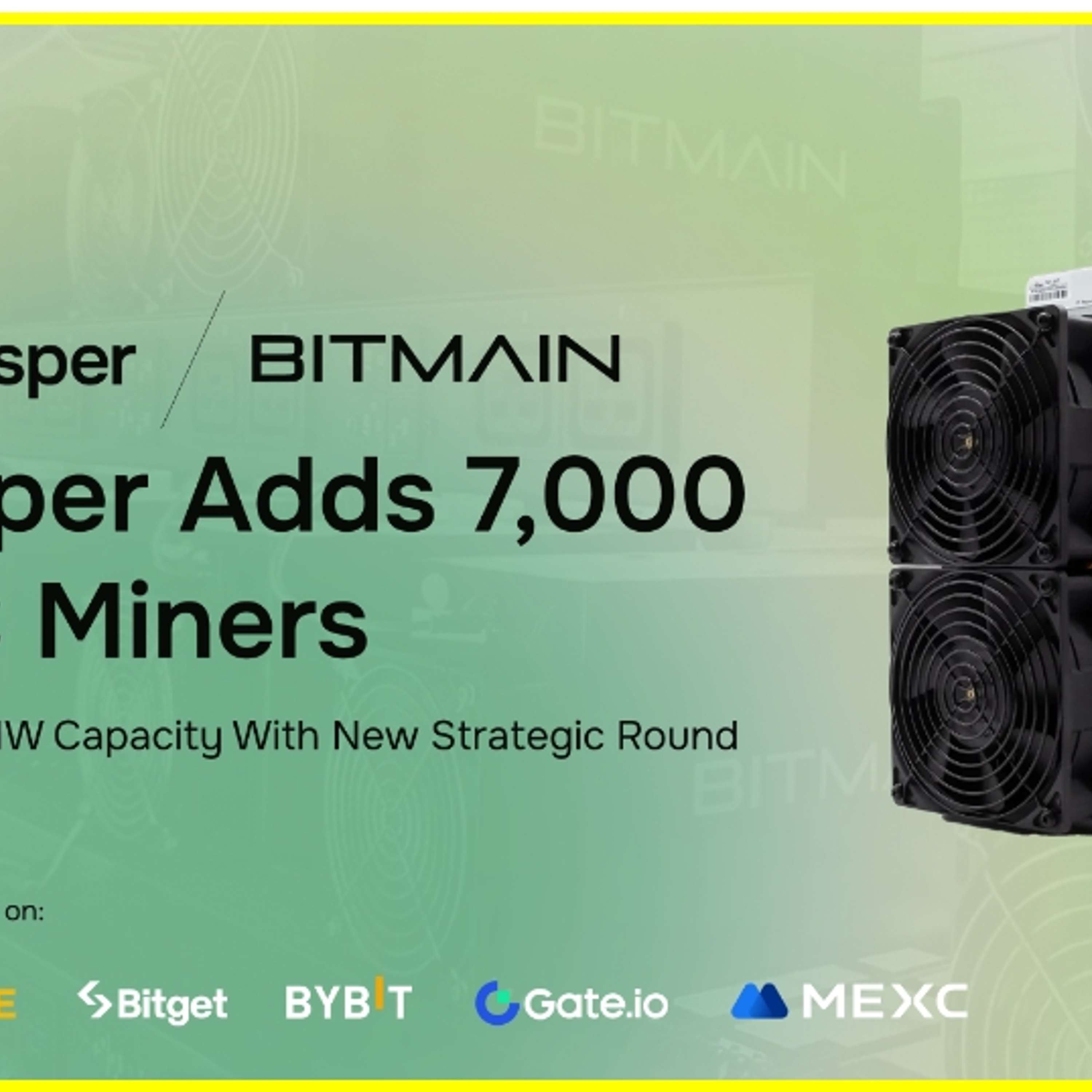 Prosper Adds 7,000 More ASIC Miners from BITMAIN To Drive Tokenization of Hashrate as Omnichain RWA