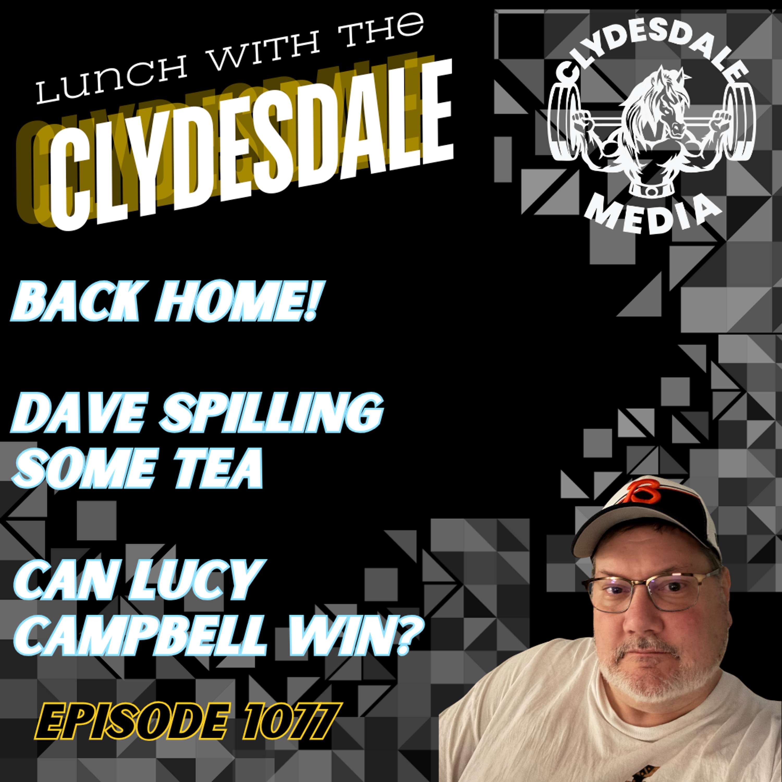 Lunch with the Clydesdale - I'm Home!