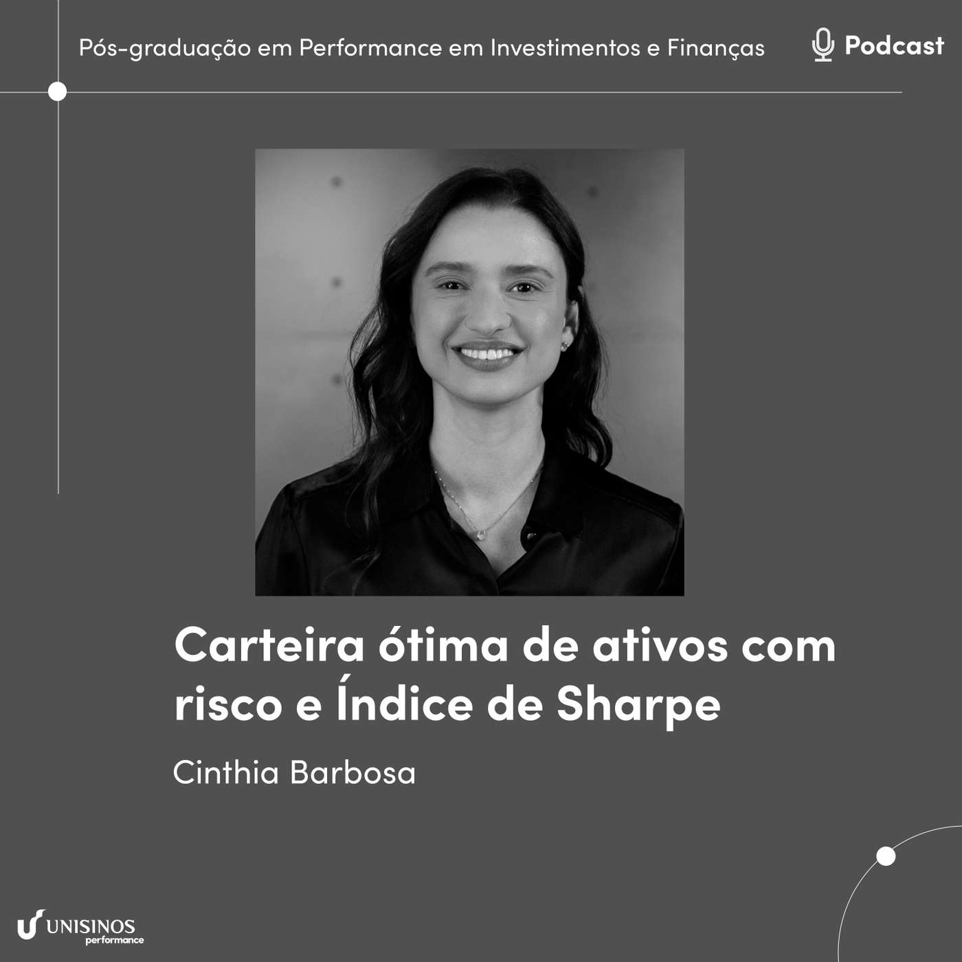 Carteira ótima de ativos com risco e Índice de Sharpe