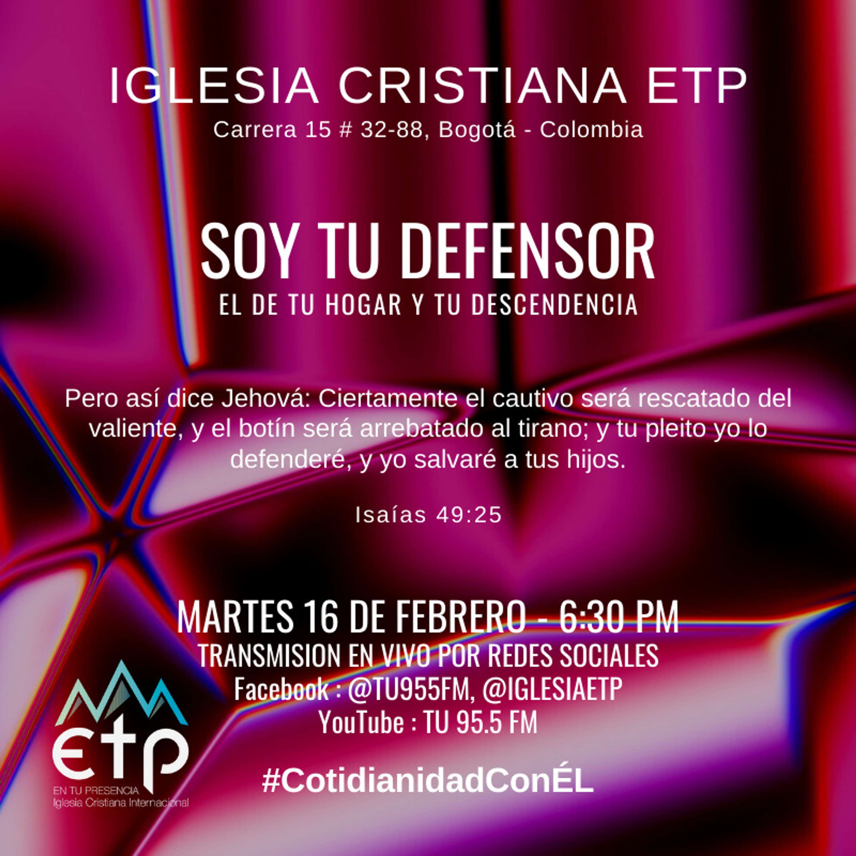 Yo Soy Tu Defensor, el de tu hogar y tu descendencia