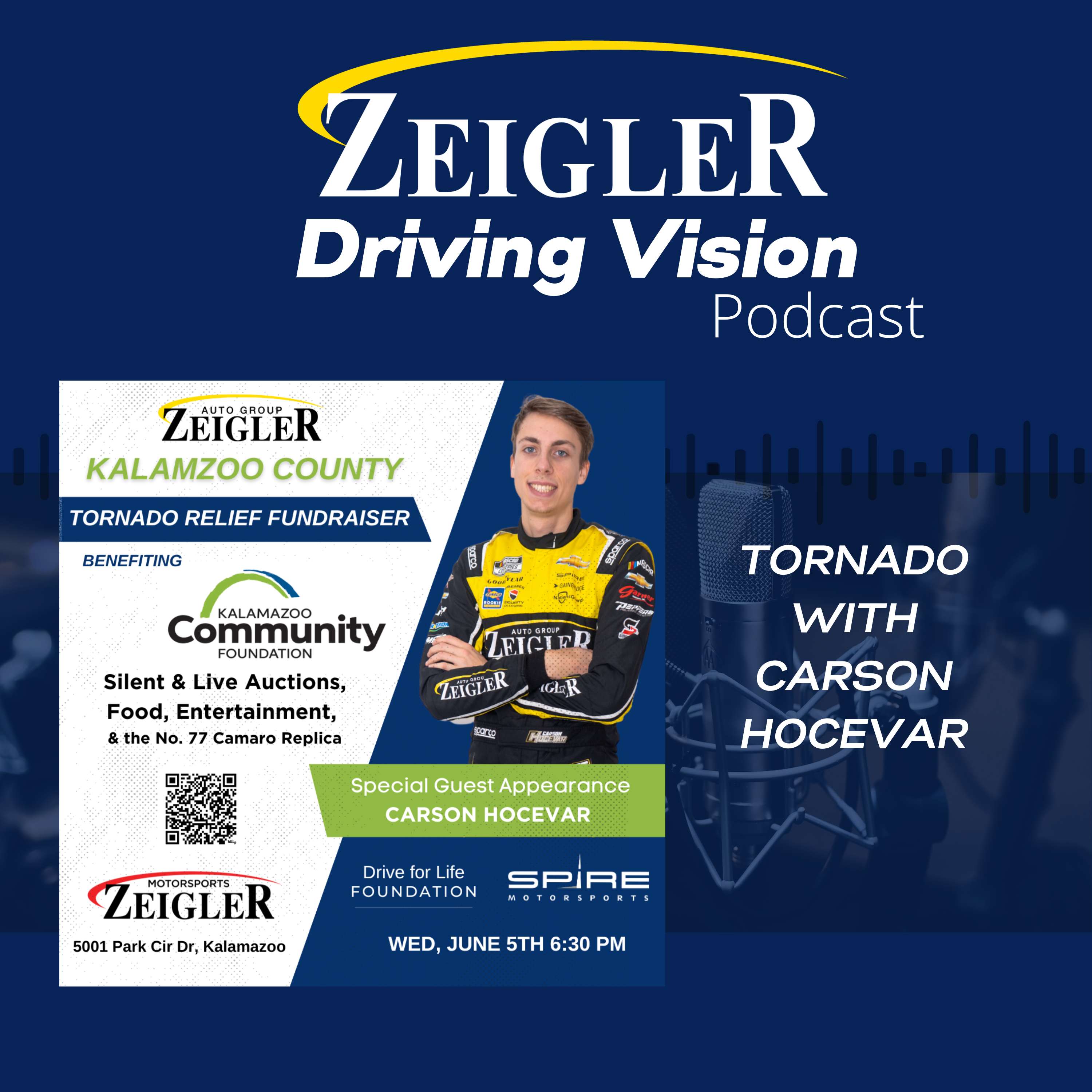 Kalamazoo Tornado with Nascar's Carson Hocevar