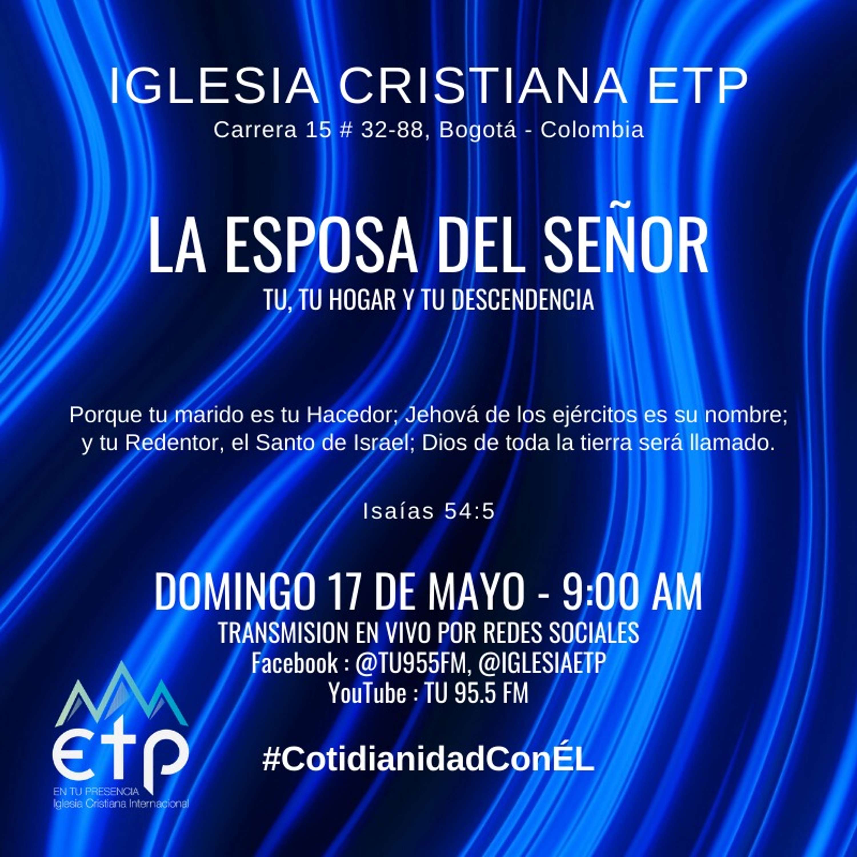 Charlas Pastores Luis Salas y Jeannette Noguera, Iglesia ETP