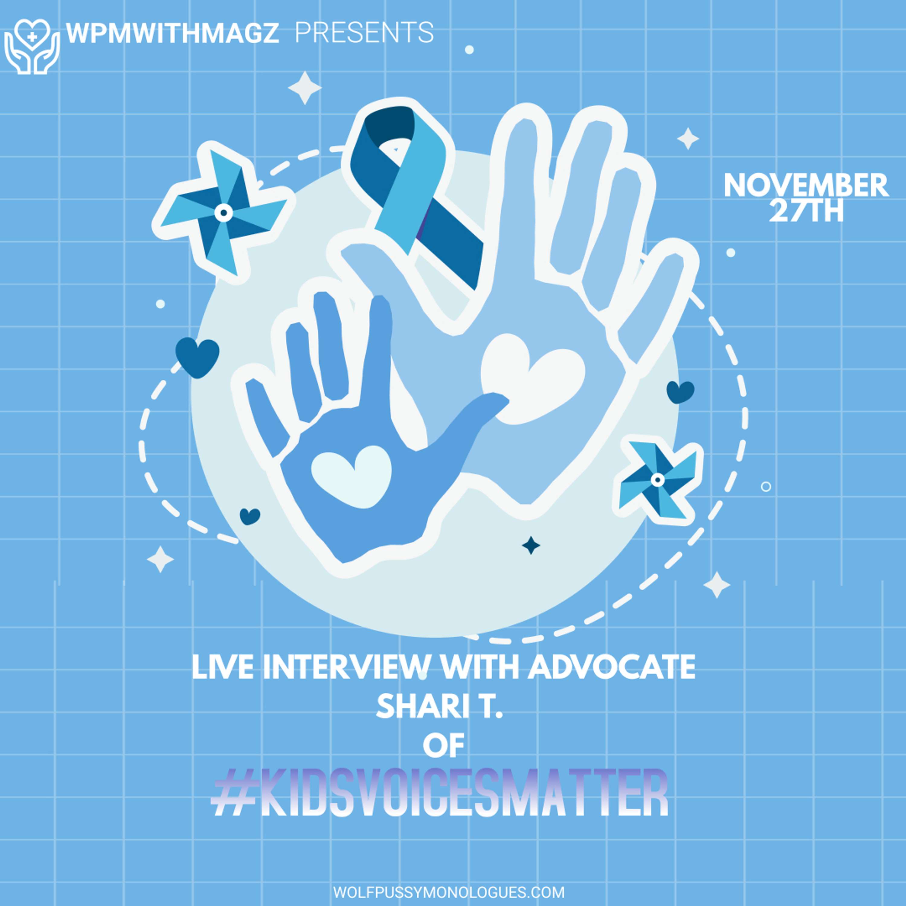 LIVE INTERVIEW WITH SHARI T OF KIDS VOICES MATTER