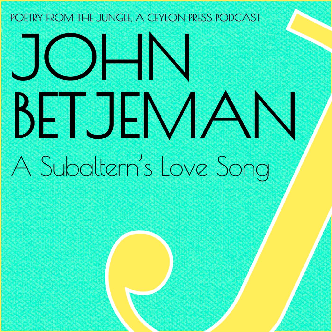 John Betjeman.  A Subaltern's Love Song.