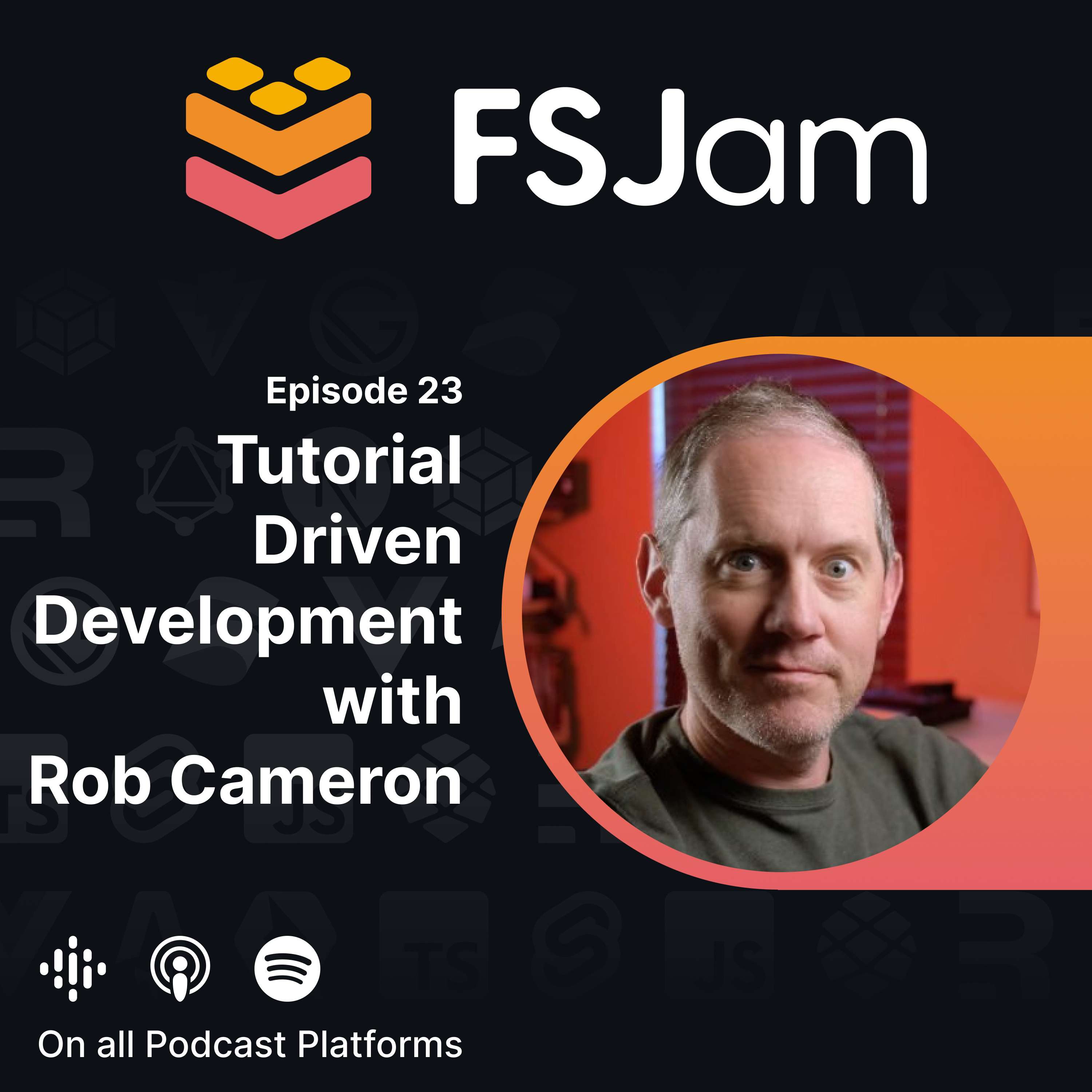 Podcast cover art for Tutorial Driven Development with Rob Cameron