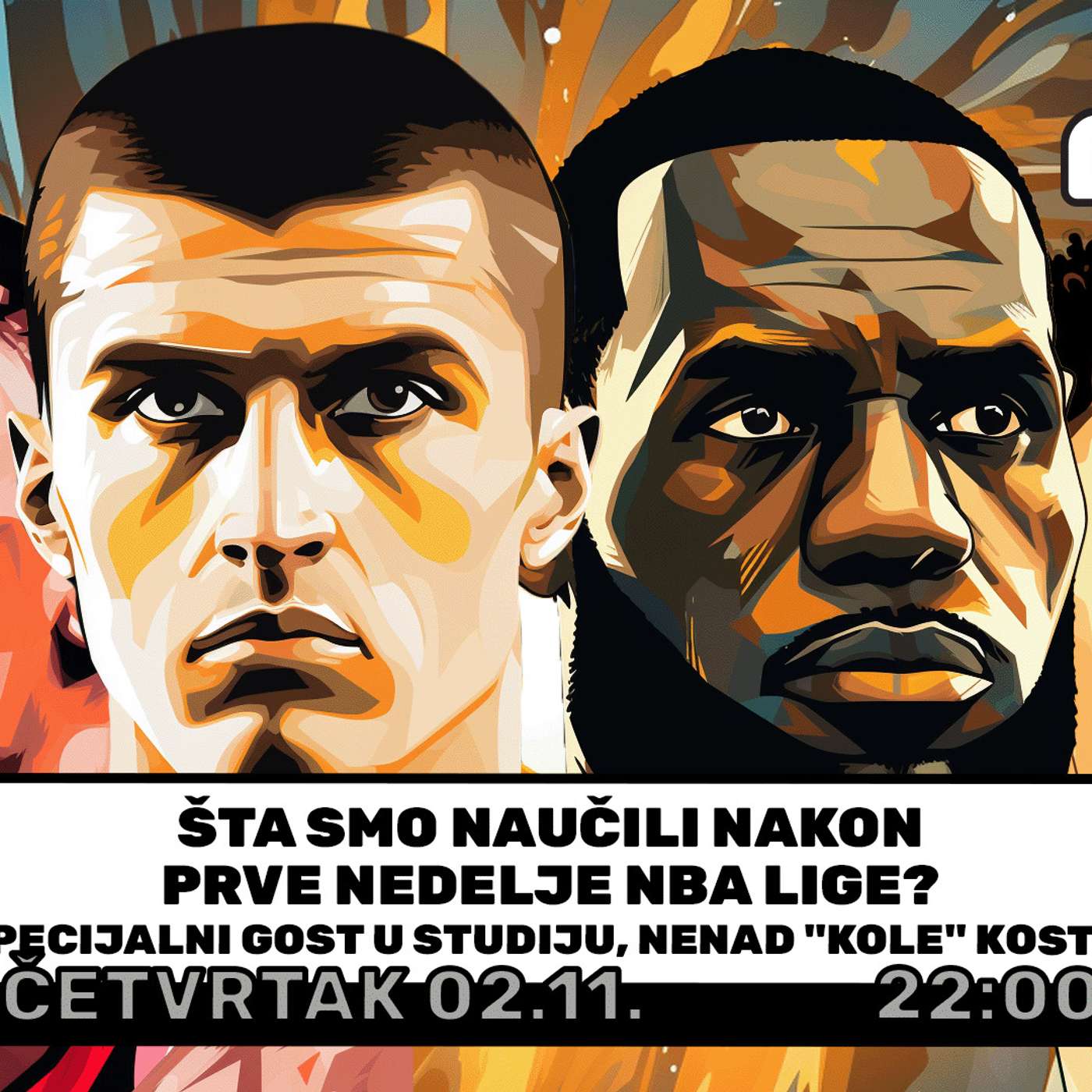 1 na 1 No. 52 | ŠTA SMO NAUČILI NAKON PRVE NEDELJE NBA LIGE ? Gost podkasta Nenad Kole Kostić | episode artwork