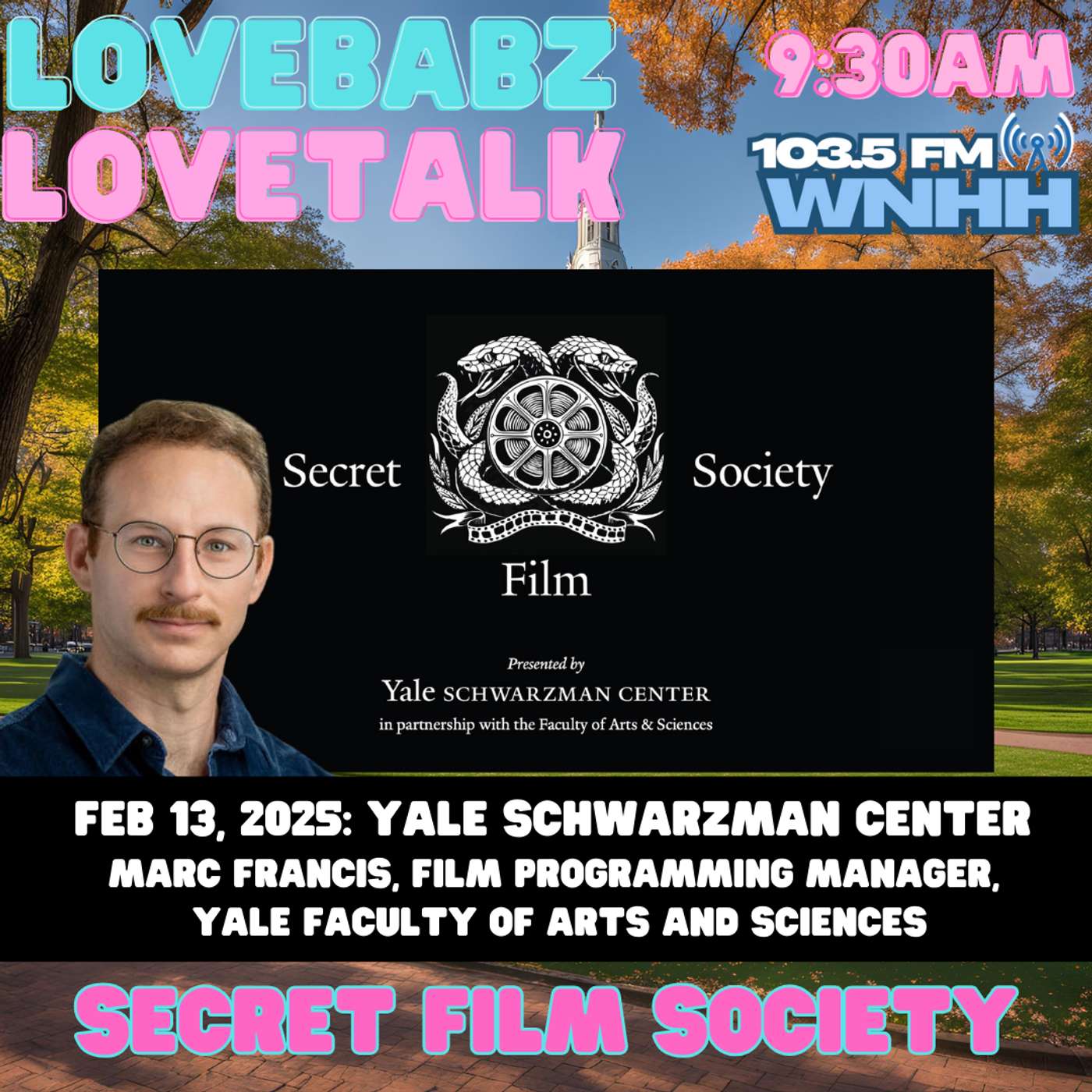 Marc Francis, Manager of Film Programming within Yale's Faculty of Arts and Sciences