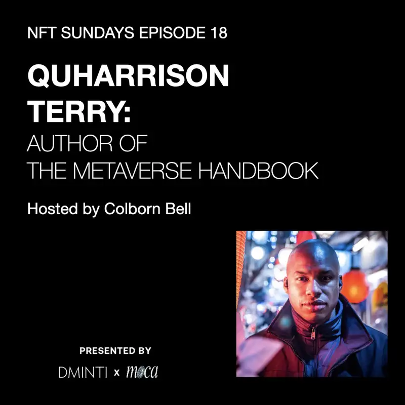 DXM POD 18 - Host Colborn Bell  (Museum of Crypto Art) talks w/ The Metaverse Handbook Author QuHarrison Terry