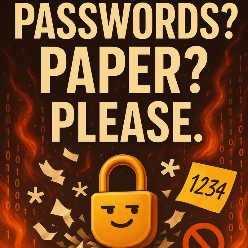 Passwords? Paper? Please.