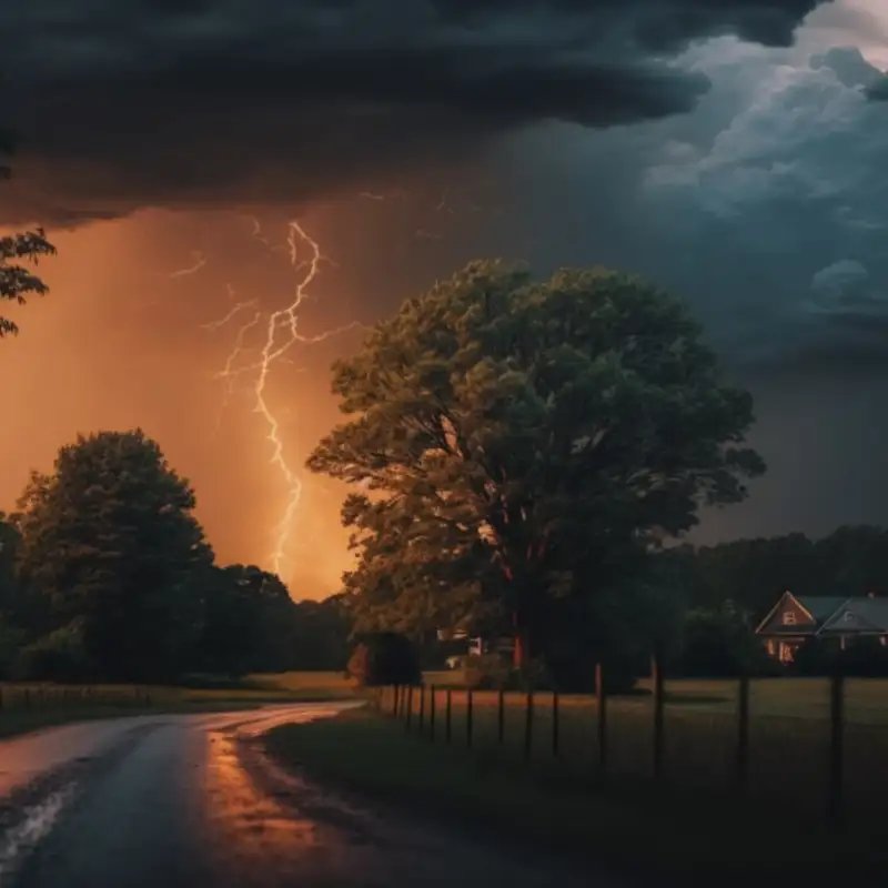 ⛈️ Heavy Rain and Booming Thunder in Washington DC | 8 Hours