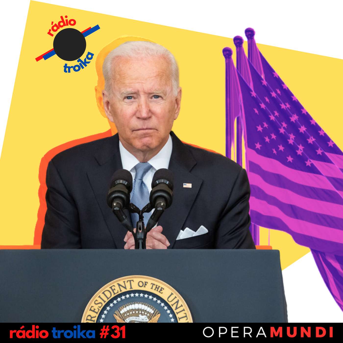 #31 - Covid, talibã e crise: popularidade de Biden derrete episode artwork