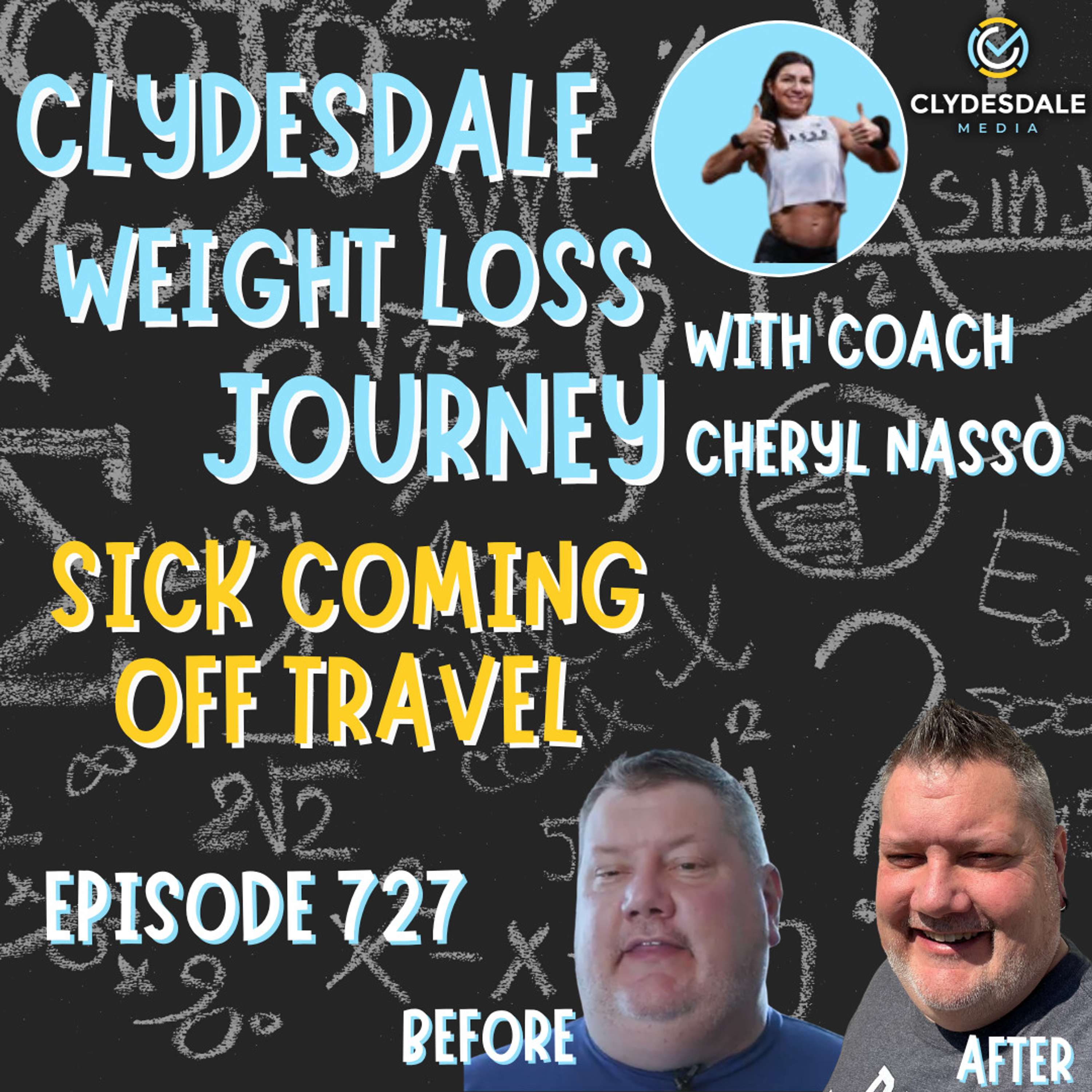 Clydesdale Media Weight Loss Journey - Recovering from Travel and Getting Sick!