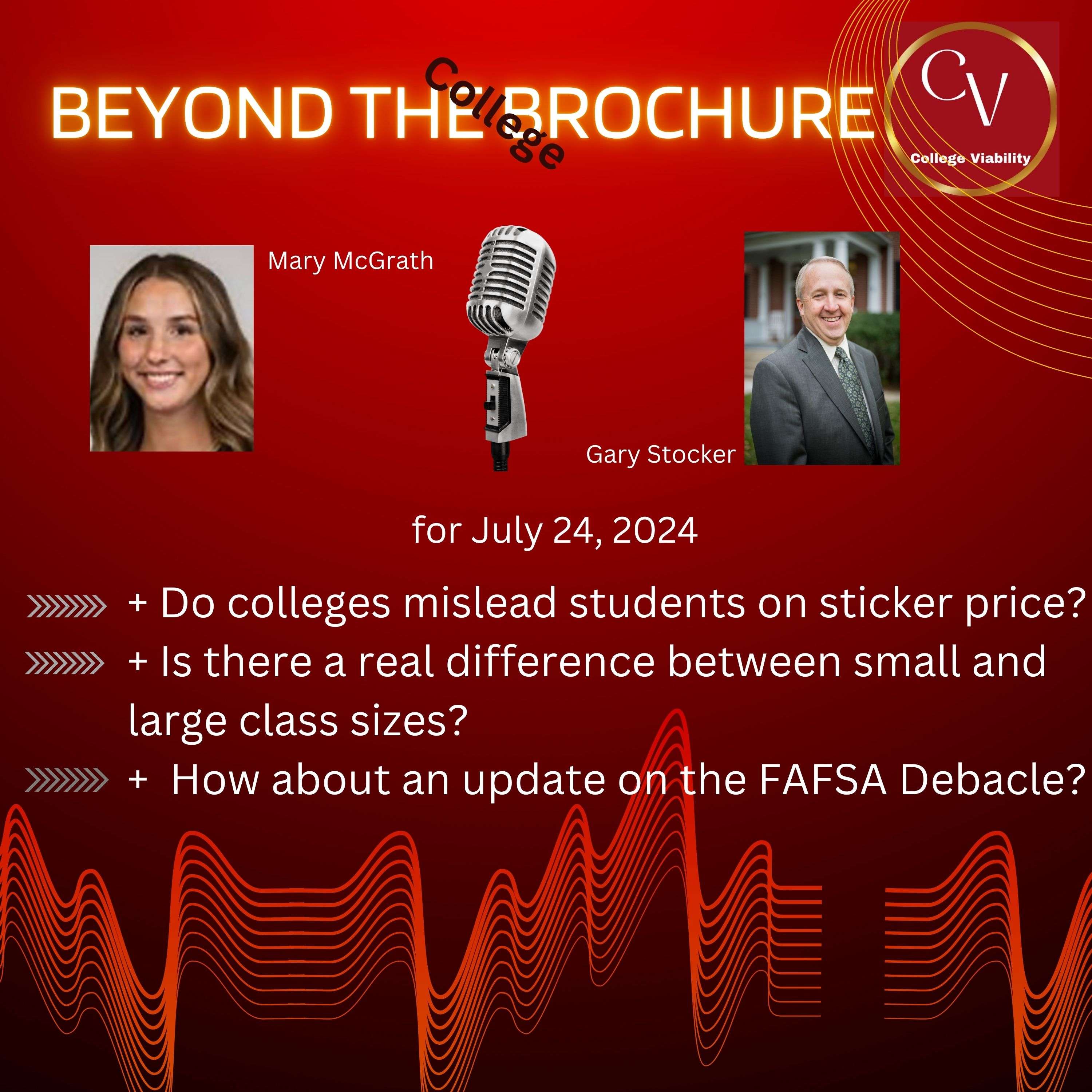 Beyond the (College) Brochure:  Guidance on College Decisions