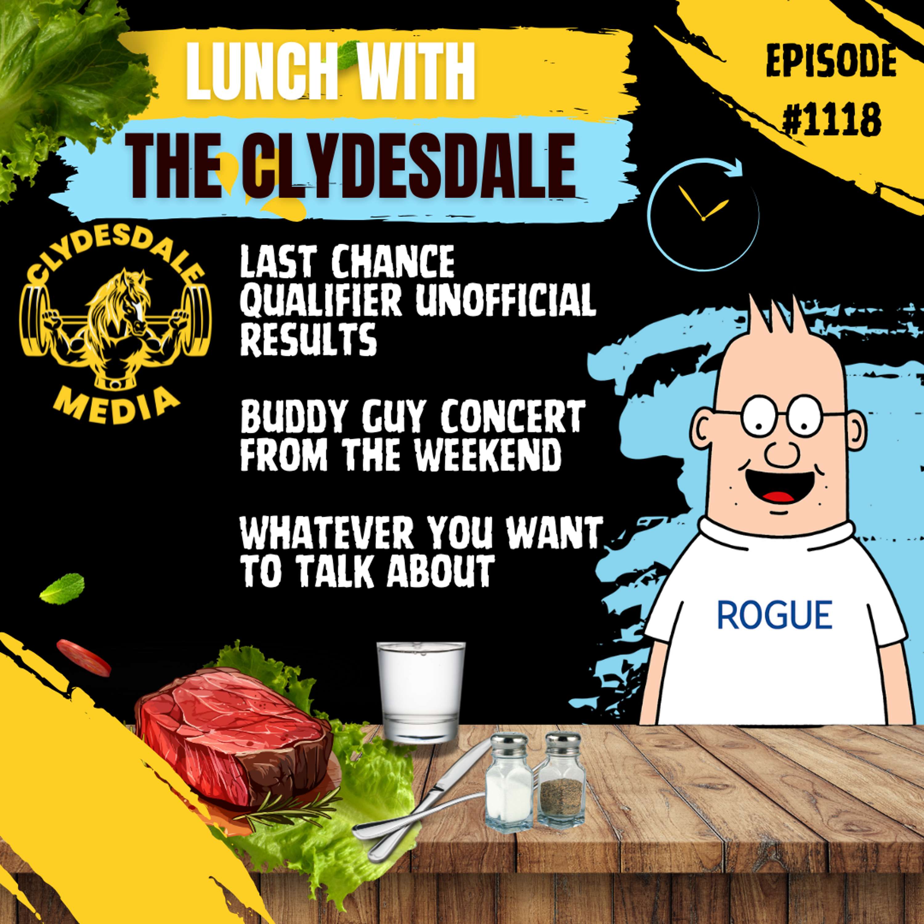 Lunch with the Clydesdale -  Unofficial Results of the Last Chance Qualifier
