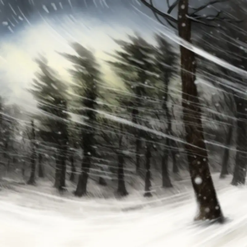 Winter Snowstorm Sounds For Sleeping