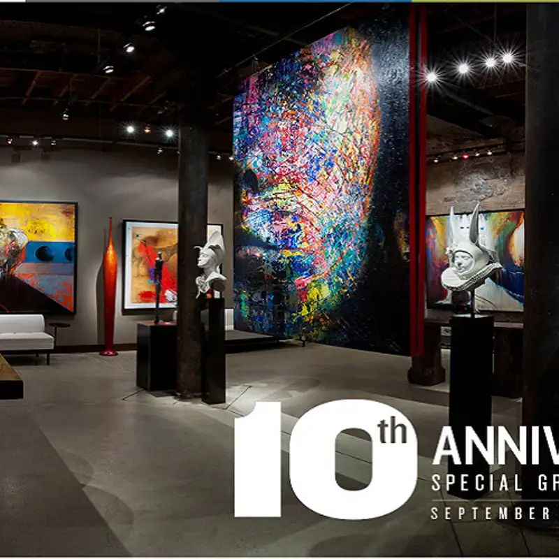 Guillaume interview Monsieur Sylvain Landry pour pour le vernissage des 10 ans de la Thompson Landry Gallery