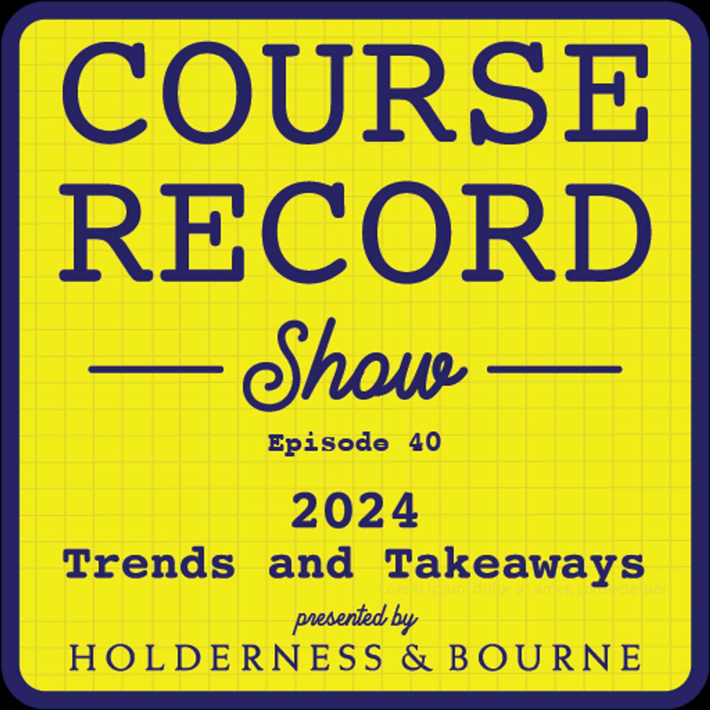 Course Record Show