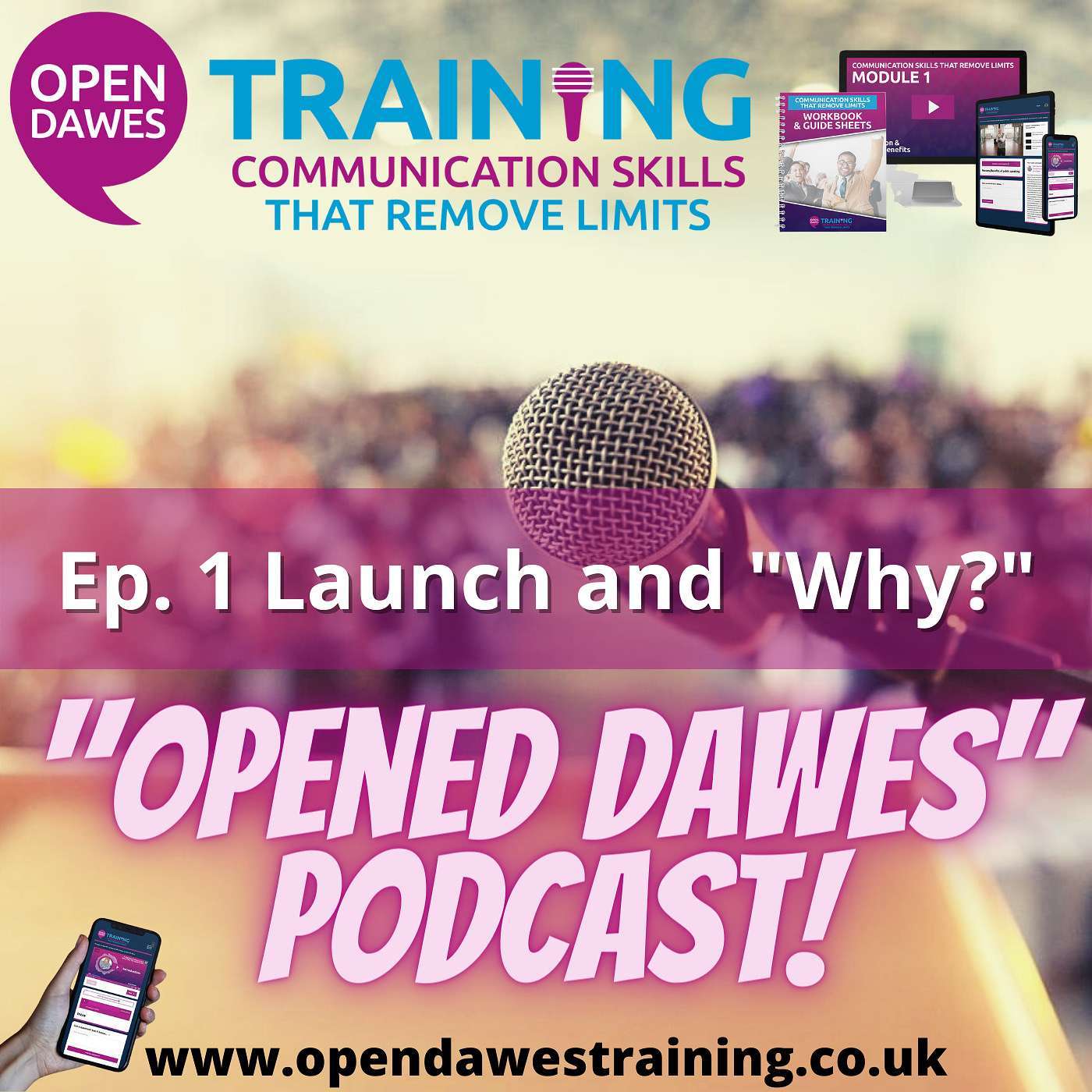 "Opened Dawes" Podcast Ep 1: Launch & why is public speaking so important? episode artwork