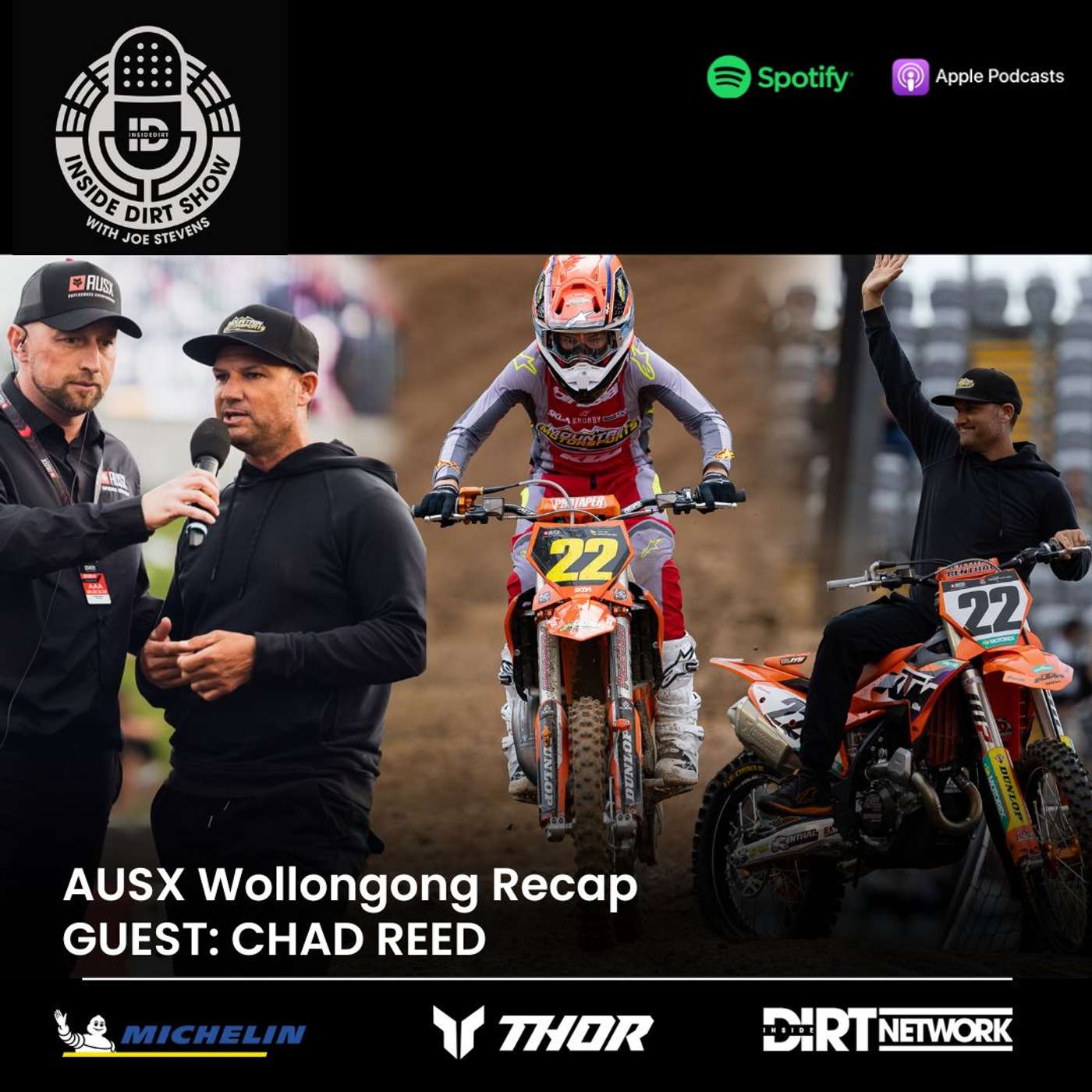 INSIDE DIRT SHOW: AUSX R3 - CHAD REED in Studio INSIDE DIRT SHOW: AUSX R3 - CHAD REED in Studio