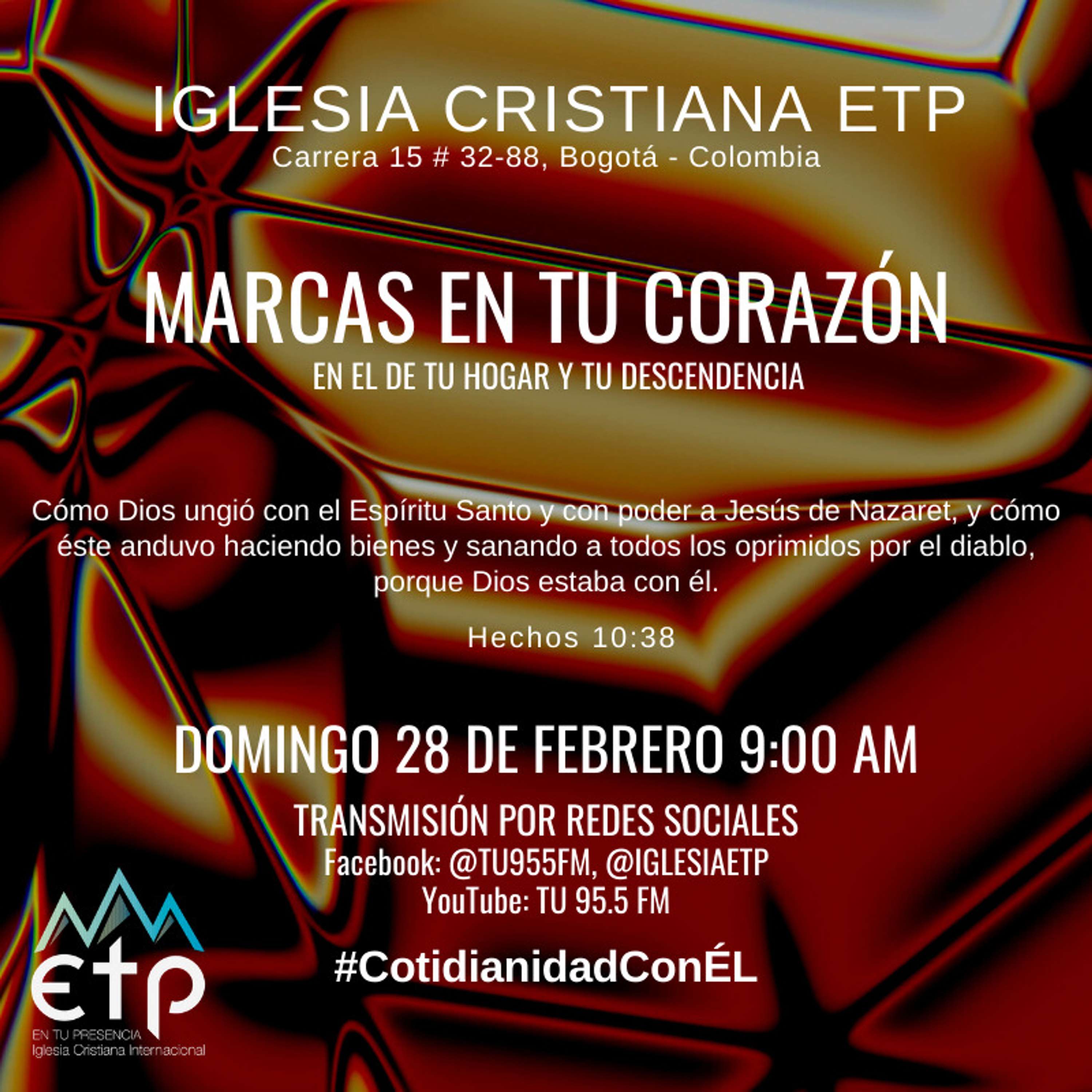 Charlas Pastores Luis Salas y Jeannette Noguera, Iglesia ETP