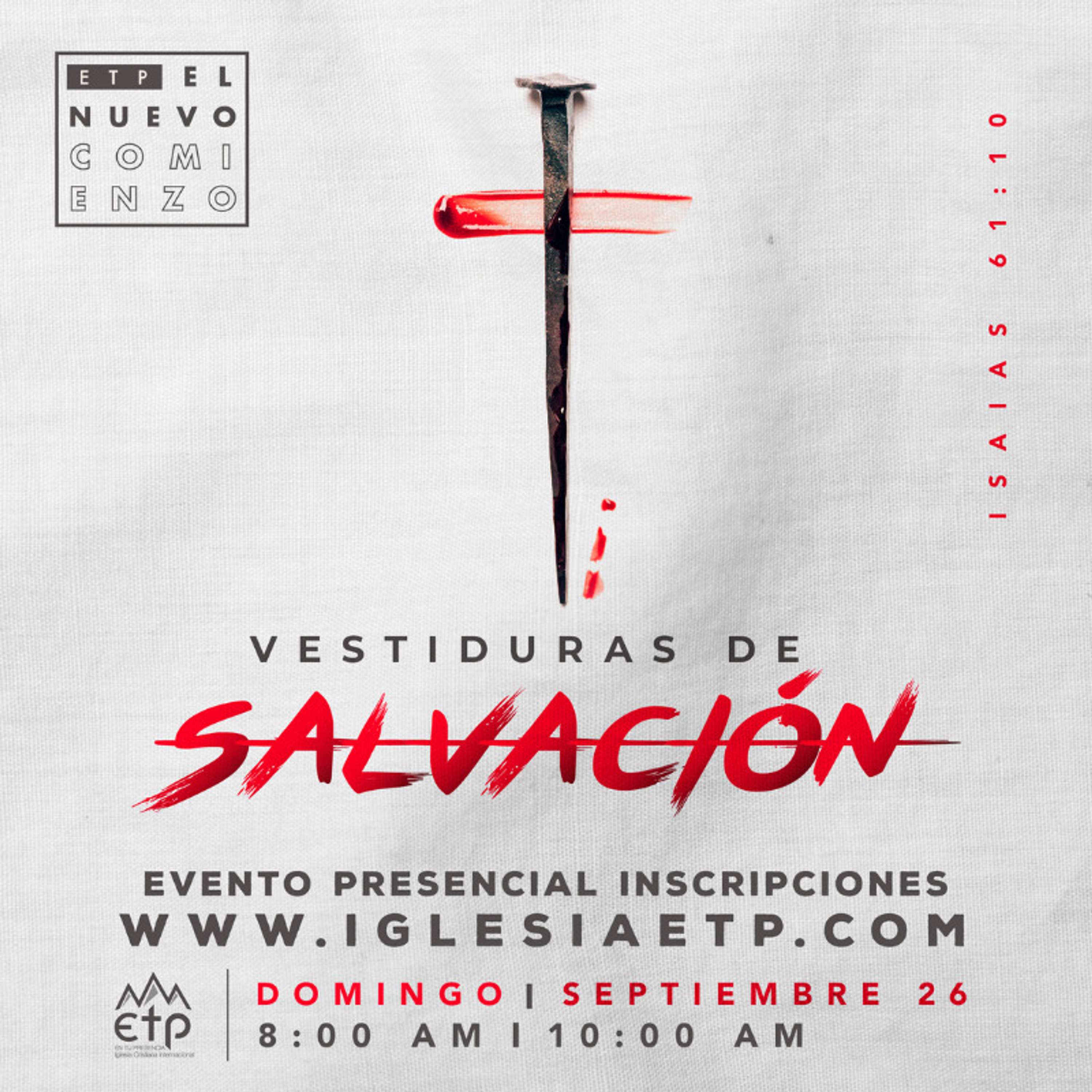 Vestiduras de Salvación en Tu Vida, Tu Familia y Tu Descendencia