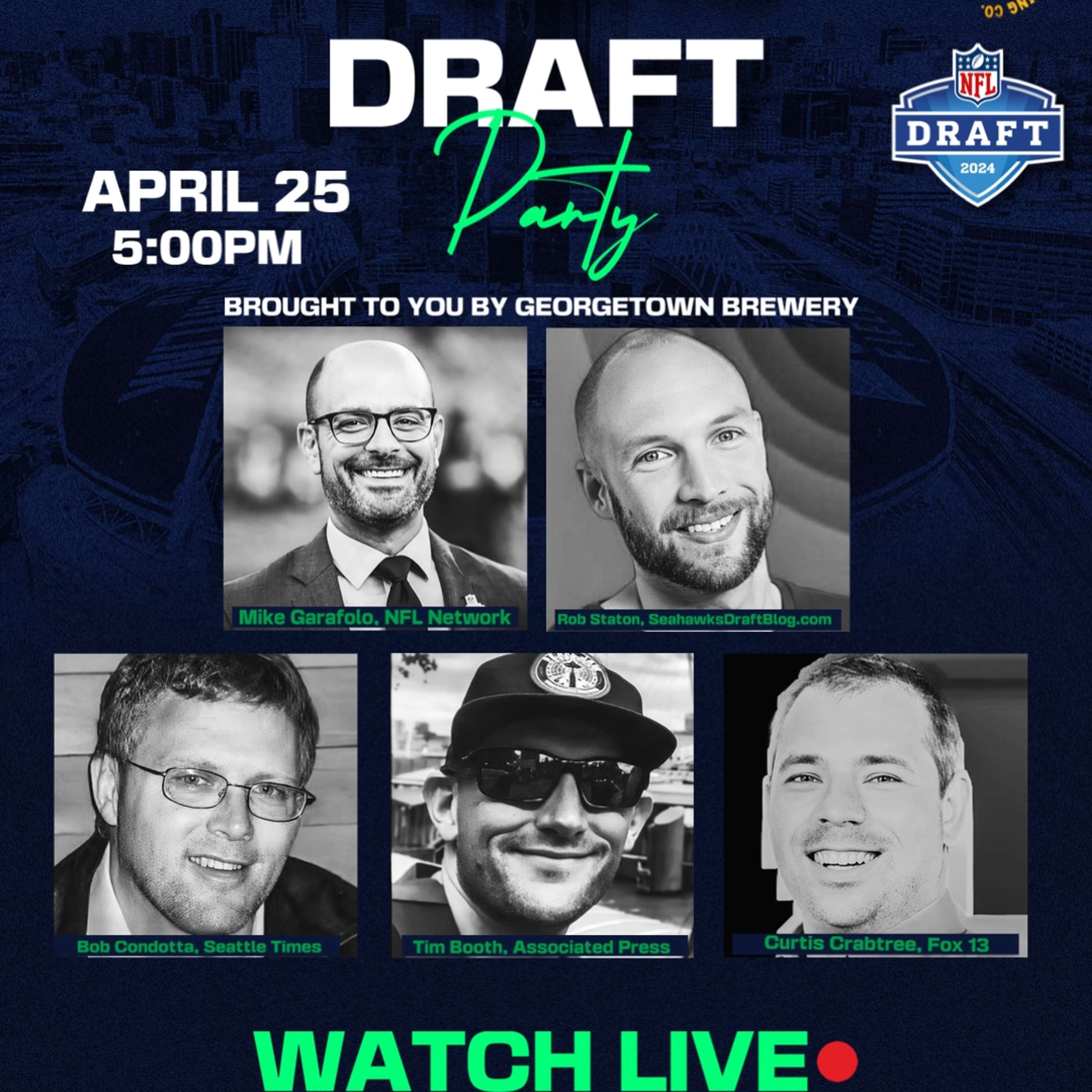 #62 Puck's NFL Draft Watch Party