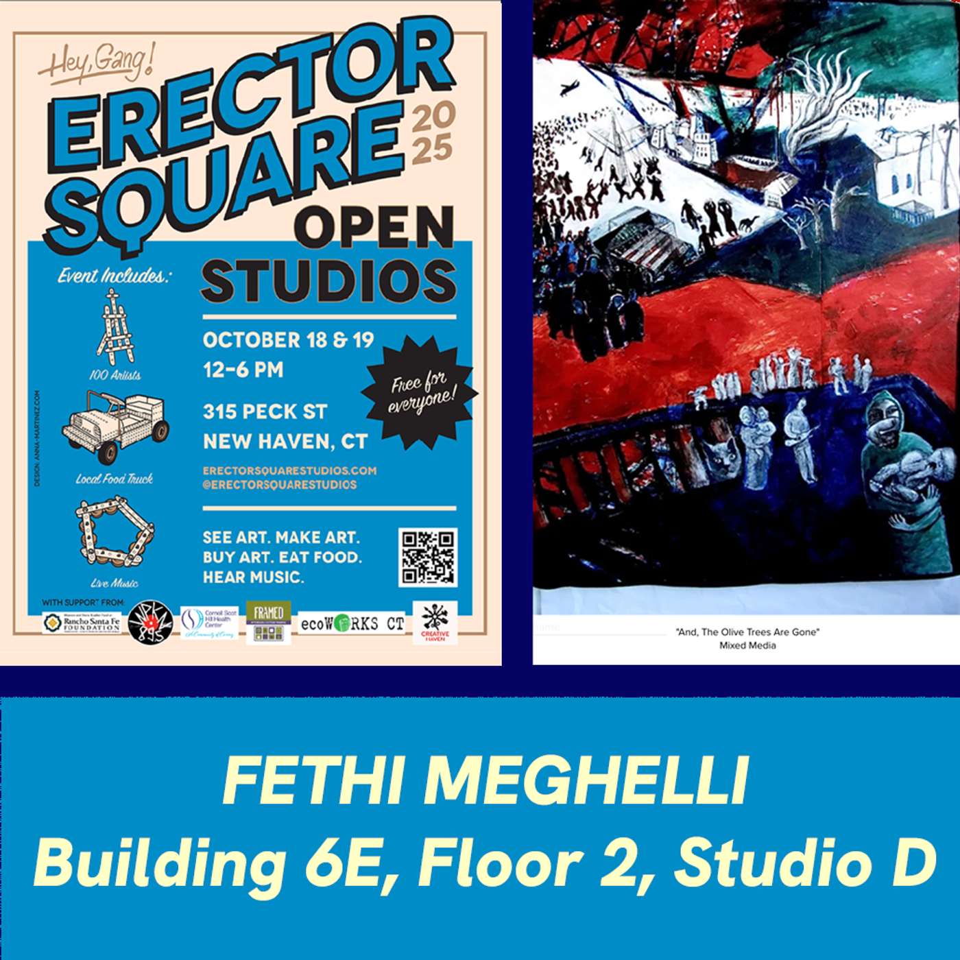 Erector Square Open Studios 2025–Interview with Artist Fethi Meghelli