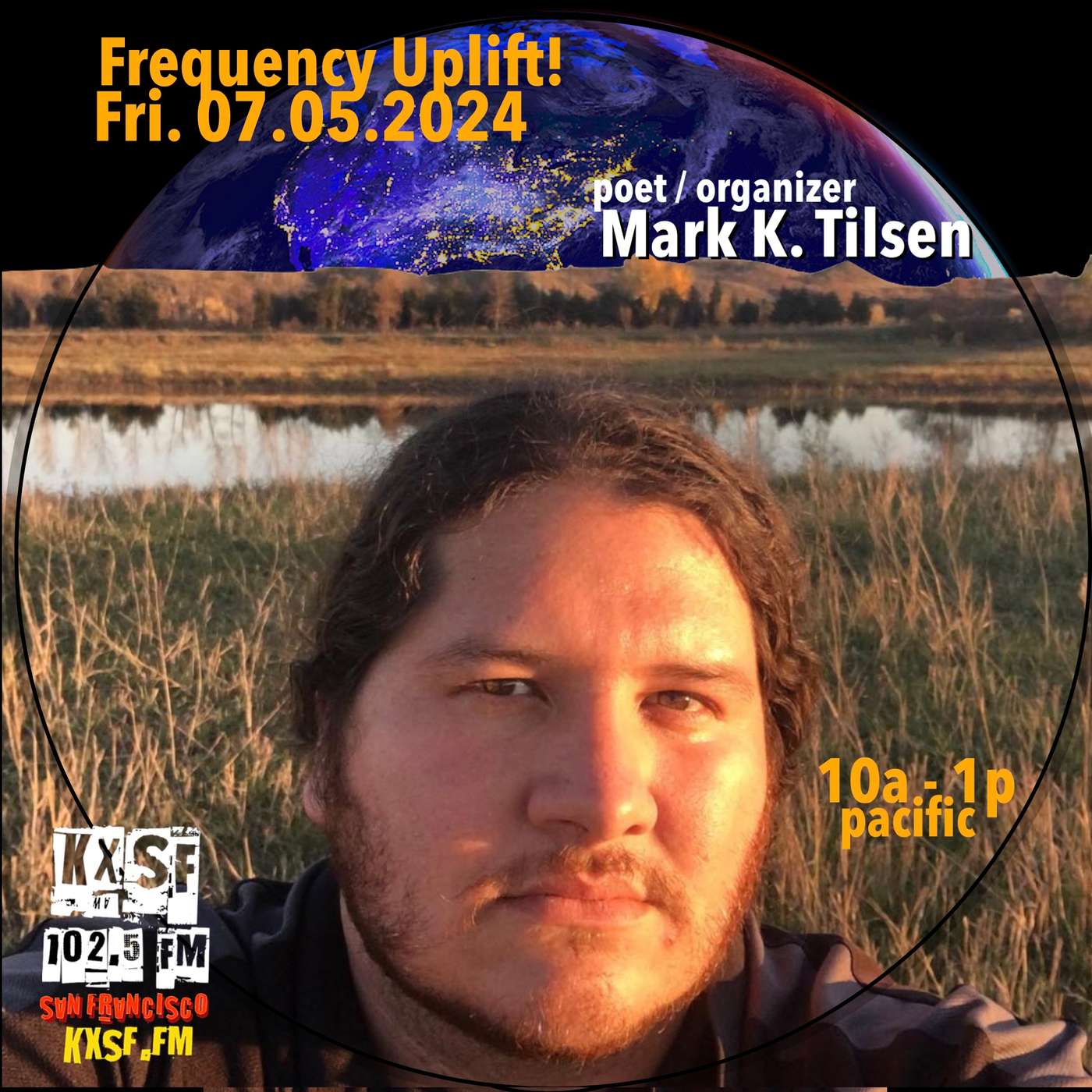 FREQUENCY UPLIFT!_07.05.2024_first Friday’s poet, Mark K. Tilsen,  Oglala Lakota writer / educator /activist episode artwork