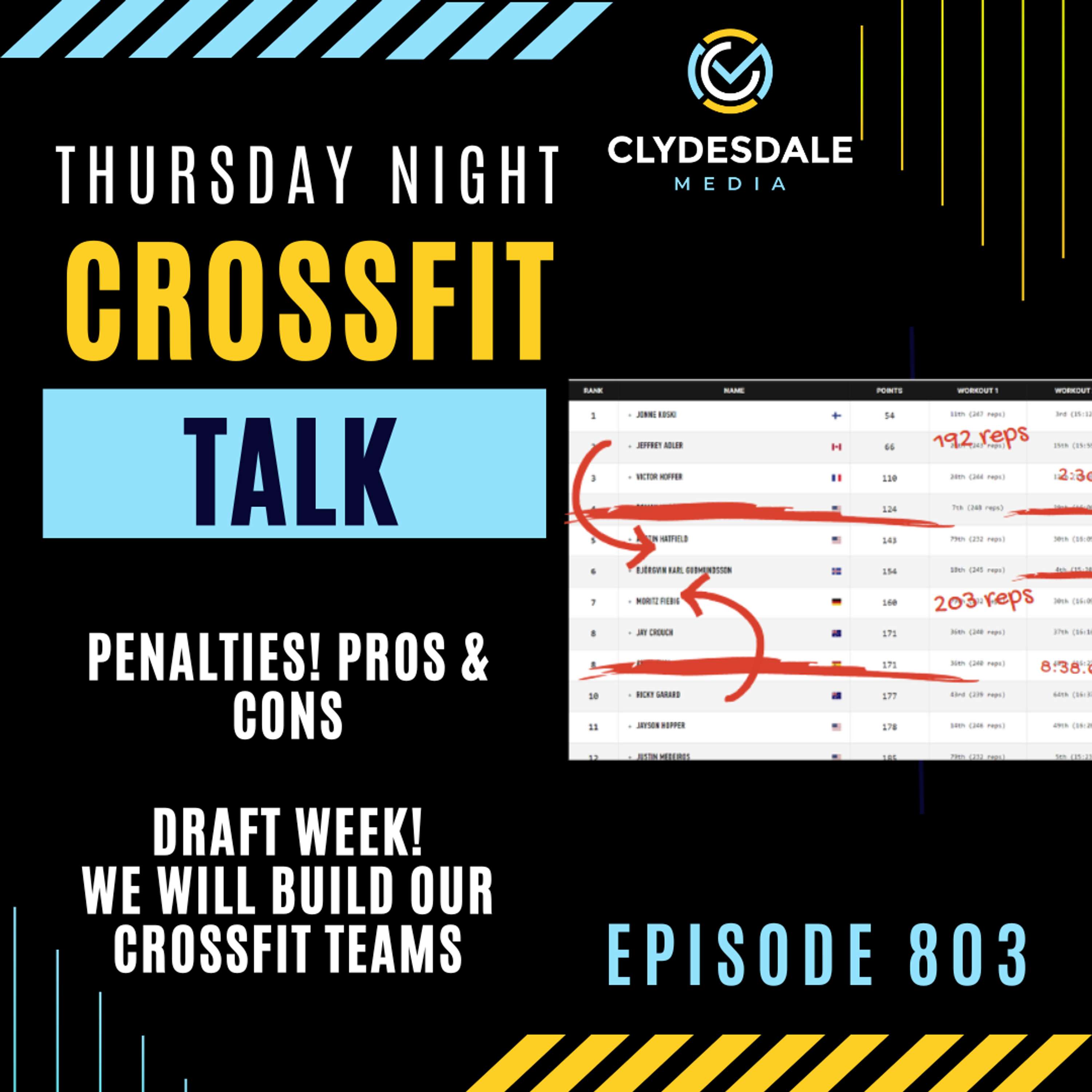 Sunday Night CrossFit Talk - Penalties, Penalties and More Penalties!