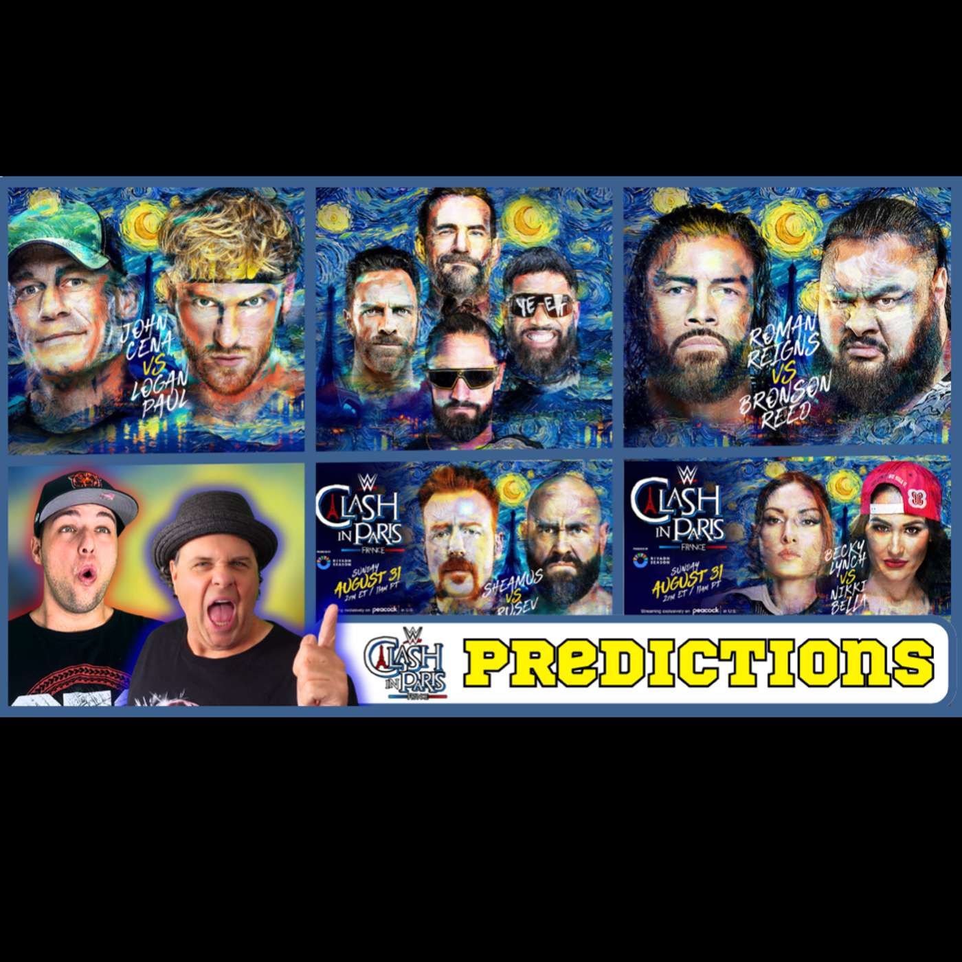 WWE Clash in Paris 2025 – Full Match Predictions