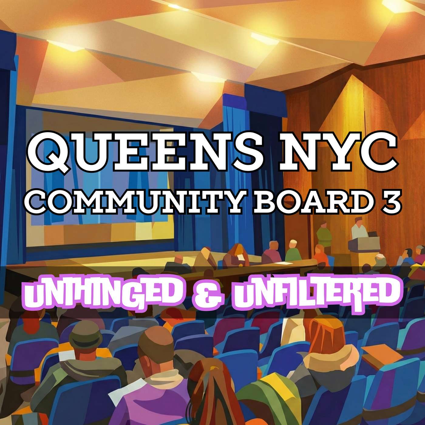 Queens NYC Community Board 3 UNINGED & UNFLITERED podcast artwork