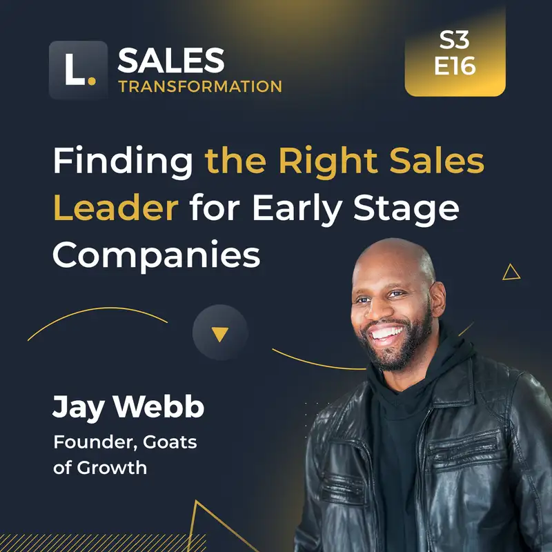 690 - Finding the Right Sales Leader for Early Stage Companies, with jay Webb
