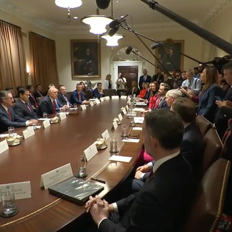 President Trump's First Cabinet Meeting That Rocked Washington.