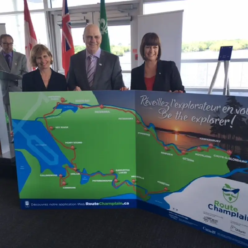 La Route Champlain, nouveau circuit touristique francophone en Ontario, presenté par l'honorable Marie-France Lalonde