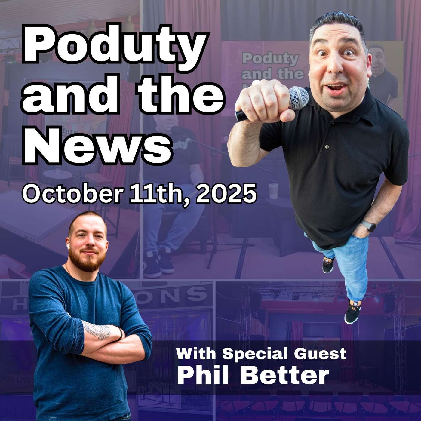 Poduty and the News.  Live Podcast News You Can Use!