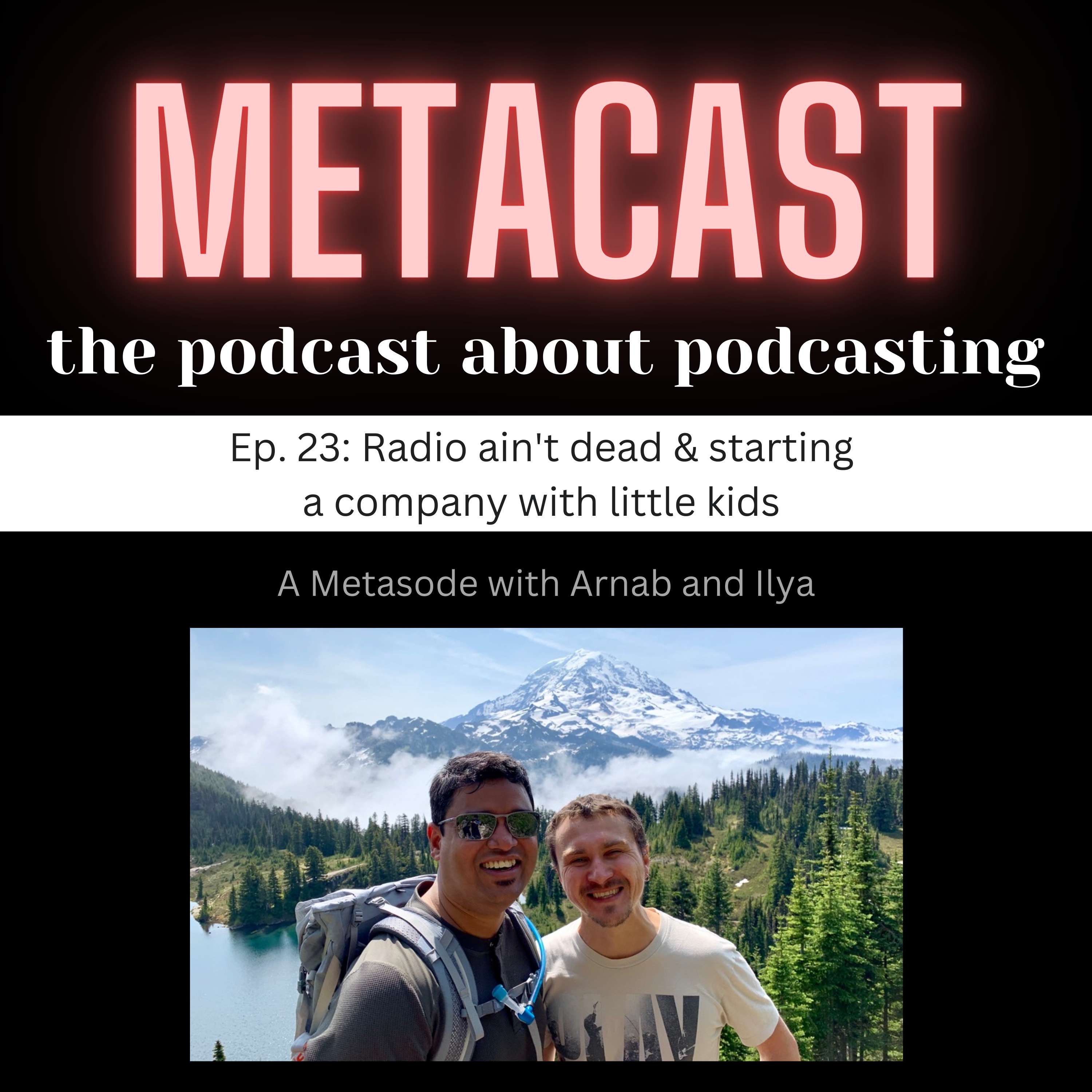 23. Radio ain't dead, starting a company with little kids (Metasode) - podcast episode cover