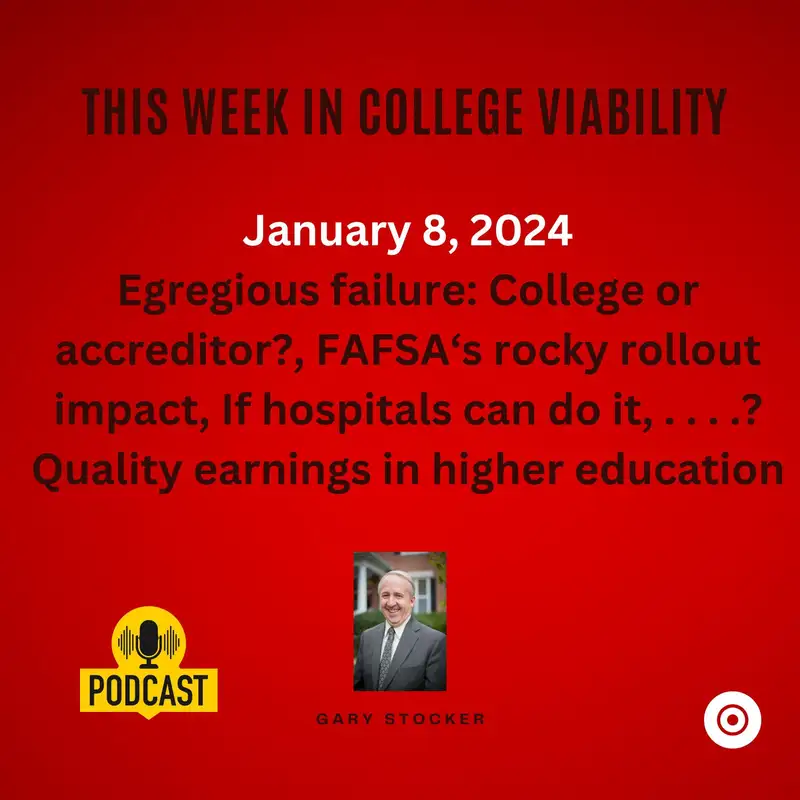 This Week In College Viability (TWICV) for January 8, 2024