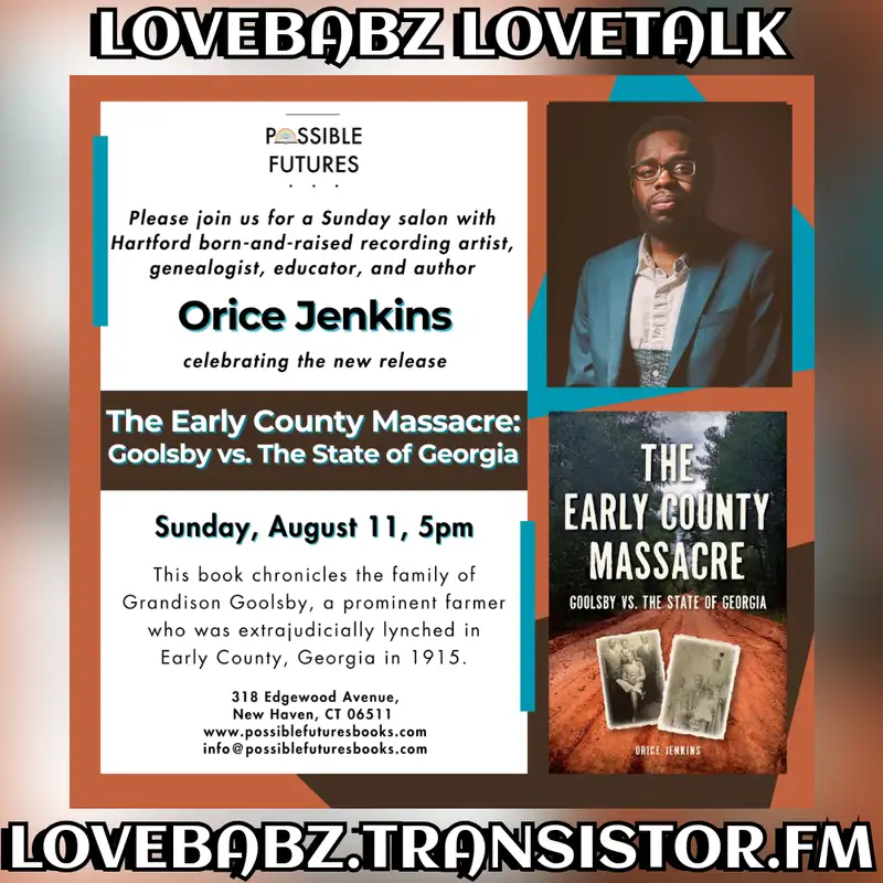 Author Orice Jenkins, (Early County Massacre, The Goolsby vs. The State of Georgia)