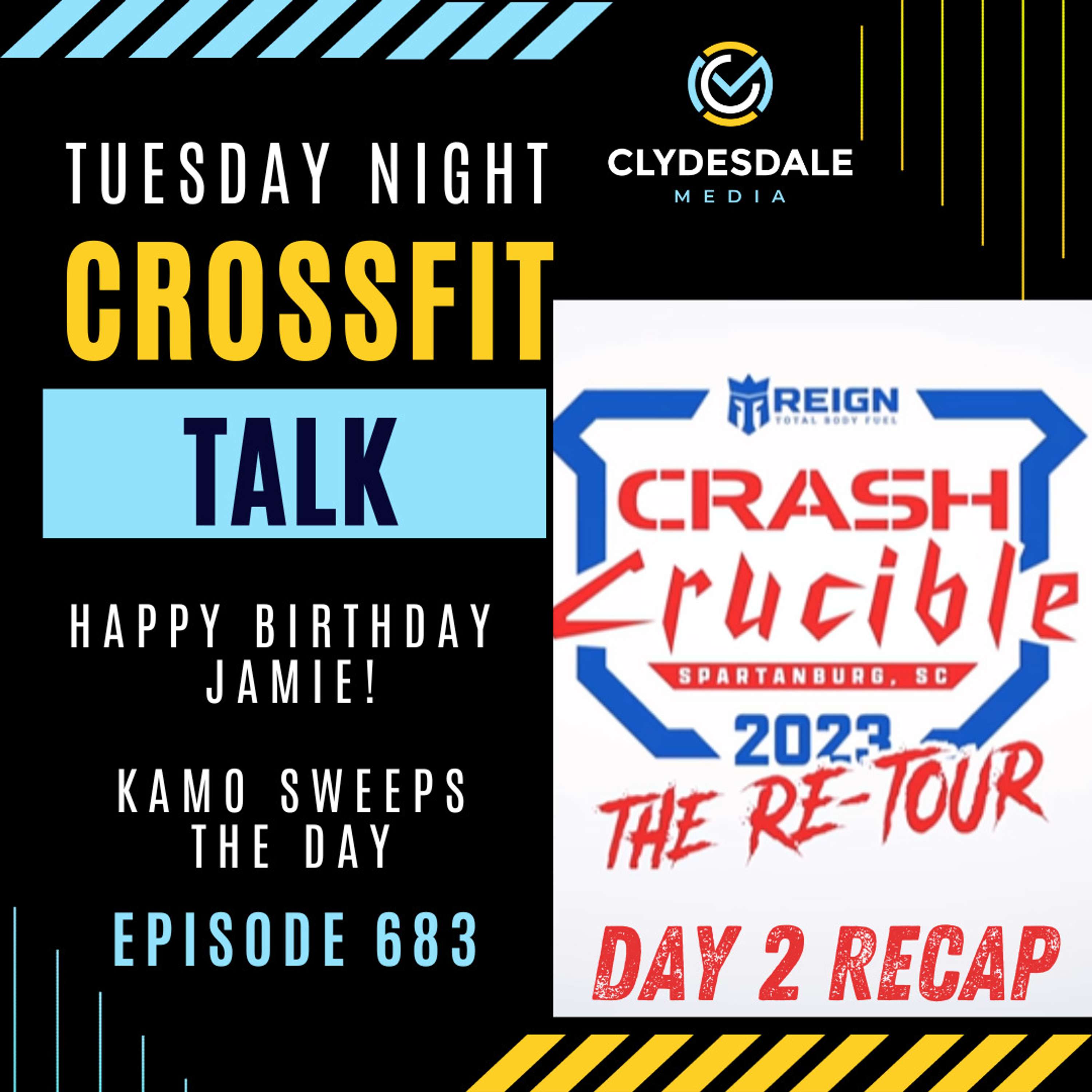 Day 2 at the Crash Crucible - Kamo Sweeps the Day and Happy Birthday Jamie