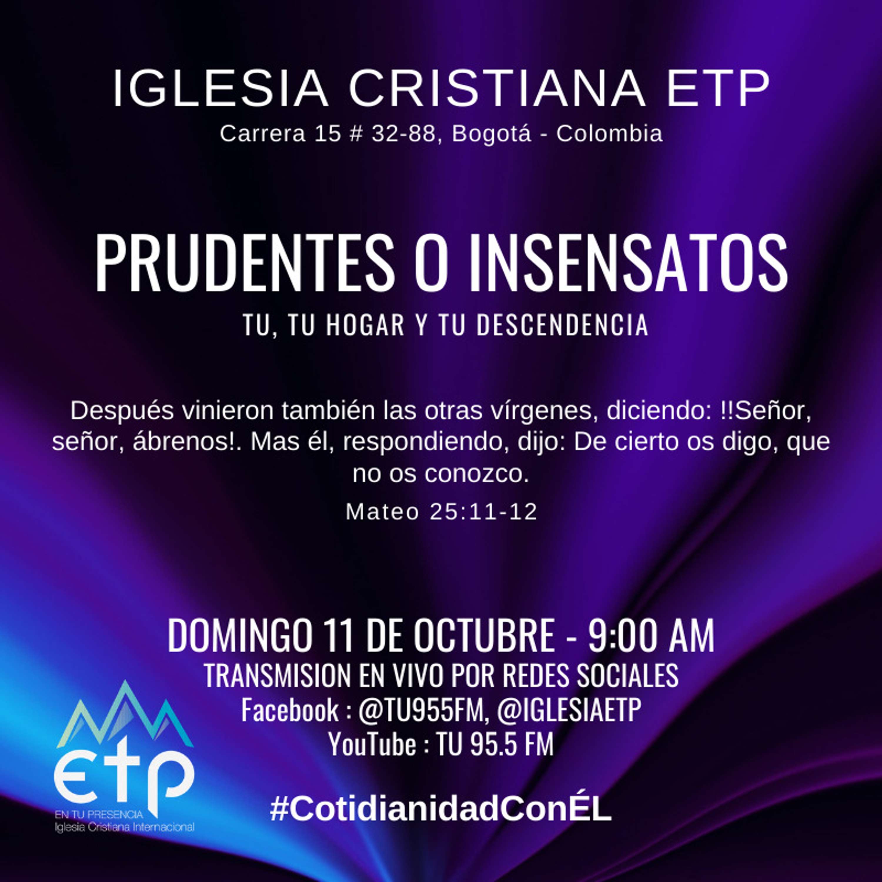 Prudentes o Insensatos; Tu, Tu Hogar y Tu Descendencia