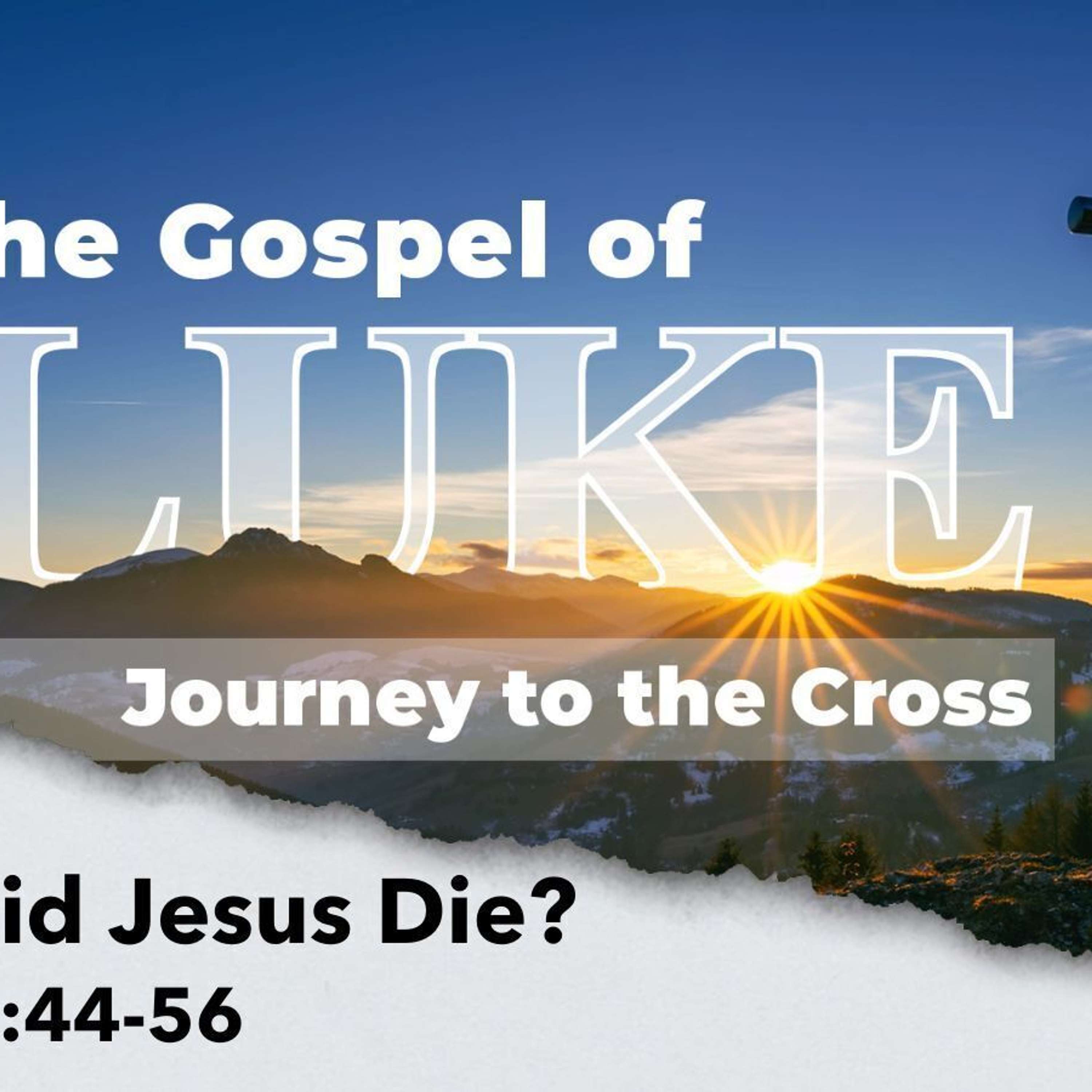 Why Did Jesus Die?