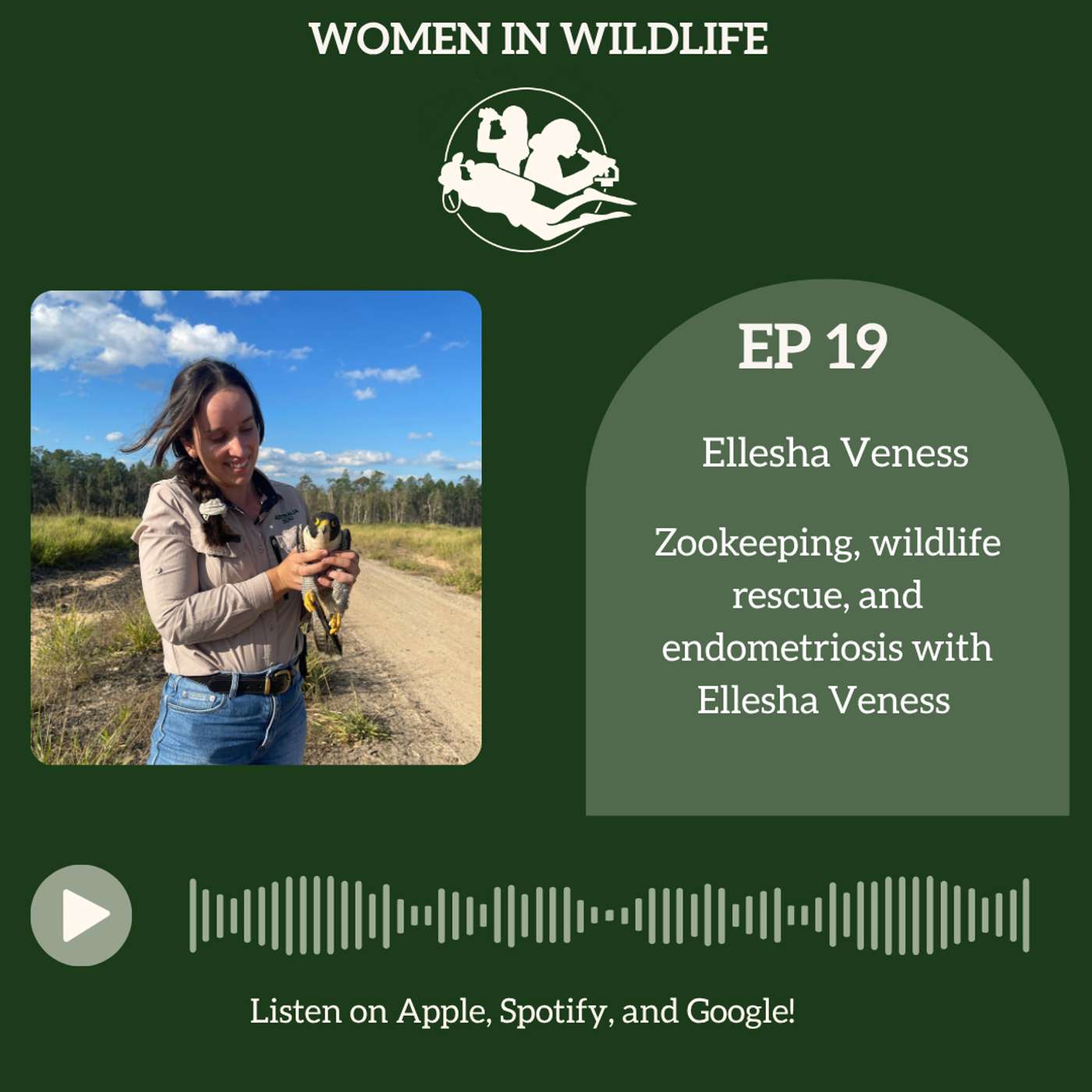 Zookeeping, wildlife rescue, and endometriosis with Ellesha Veness