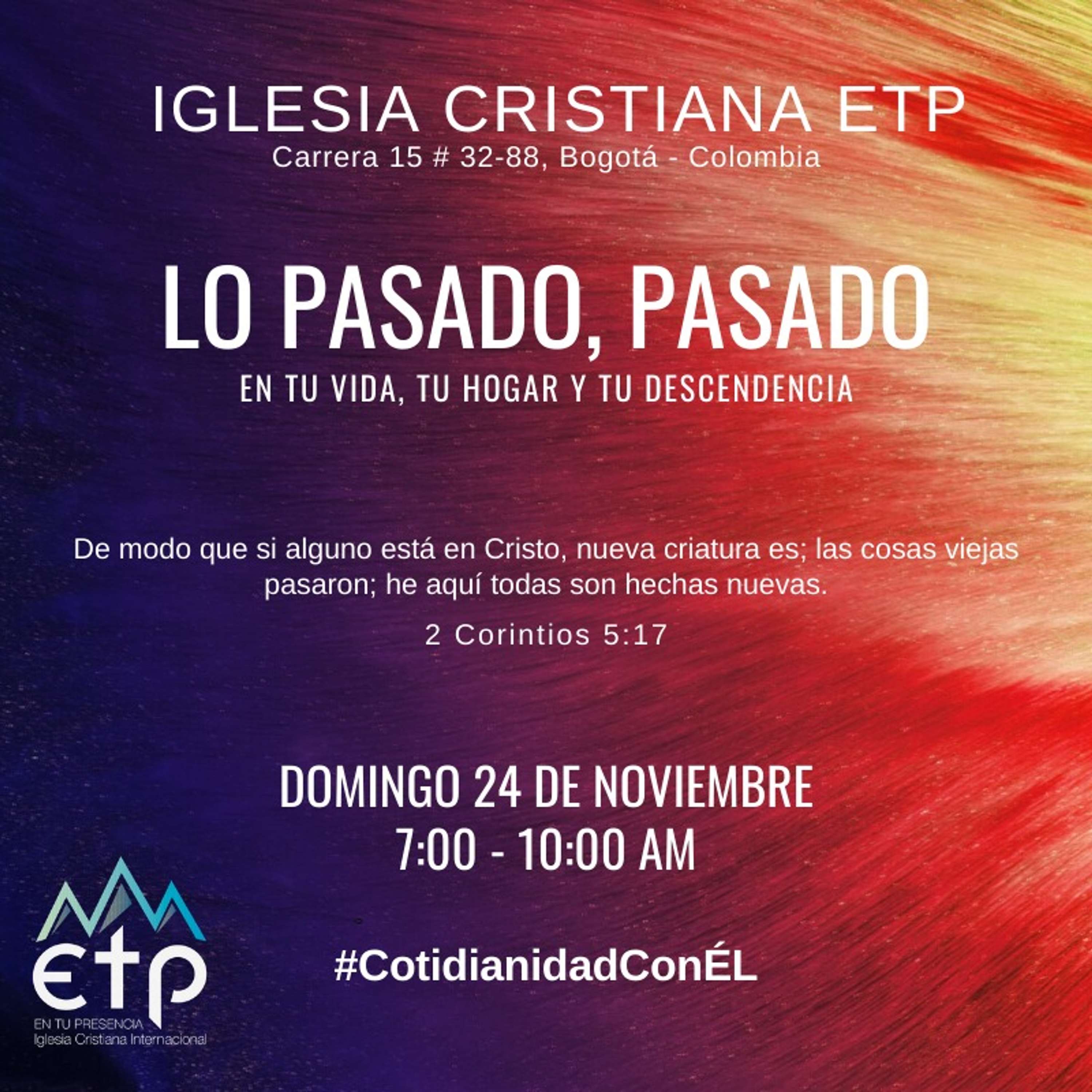 Charlas Pastores Luis Salas y Jeannette Noguera, Iglesia ETP