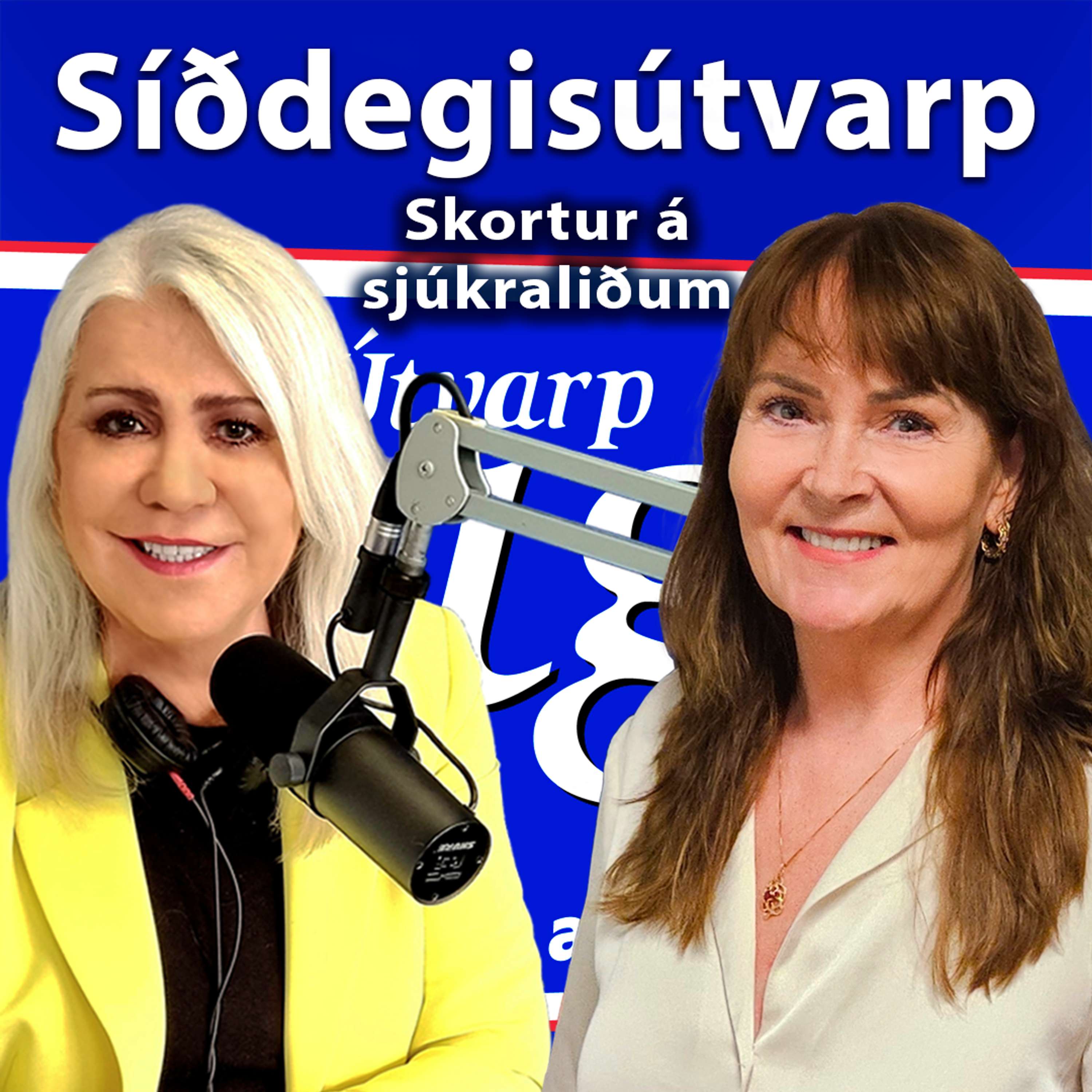 Arnþrúður Karlsdóttir og Sandra B. Franks formaður Sjúkraliðafélags Íslands