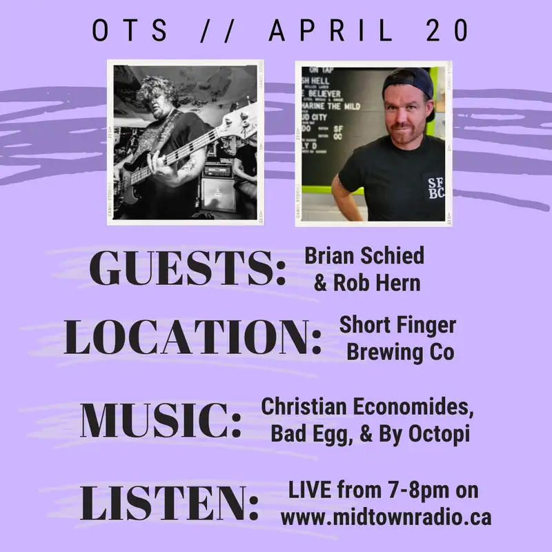 April 20, 2023: Brian Schied and Rob Hern LIVE @ Shortfinger Brewing Co